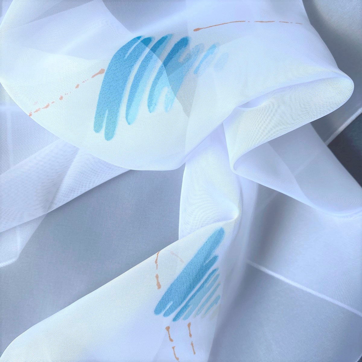 Weckbrodt Gardine »Lissi«, (1 St.), Voile, bedruckt, Allover, Motiv, halbtransparent, Bleiband, Store