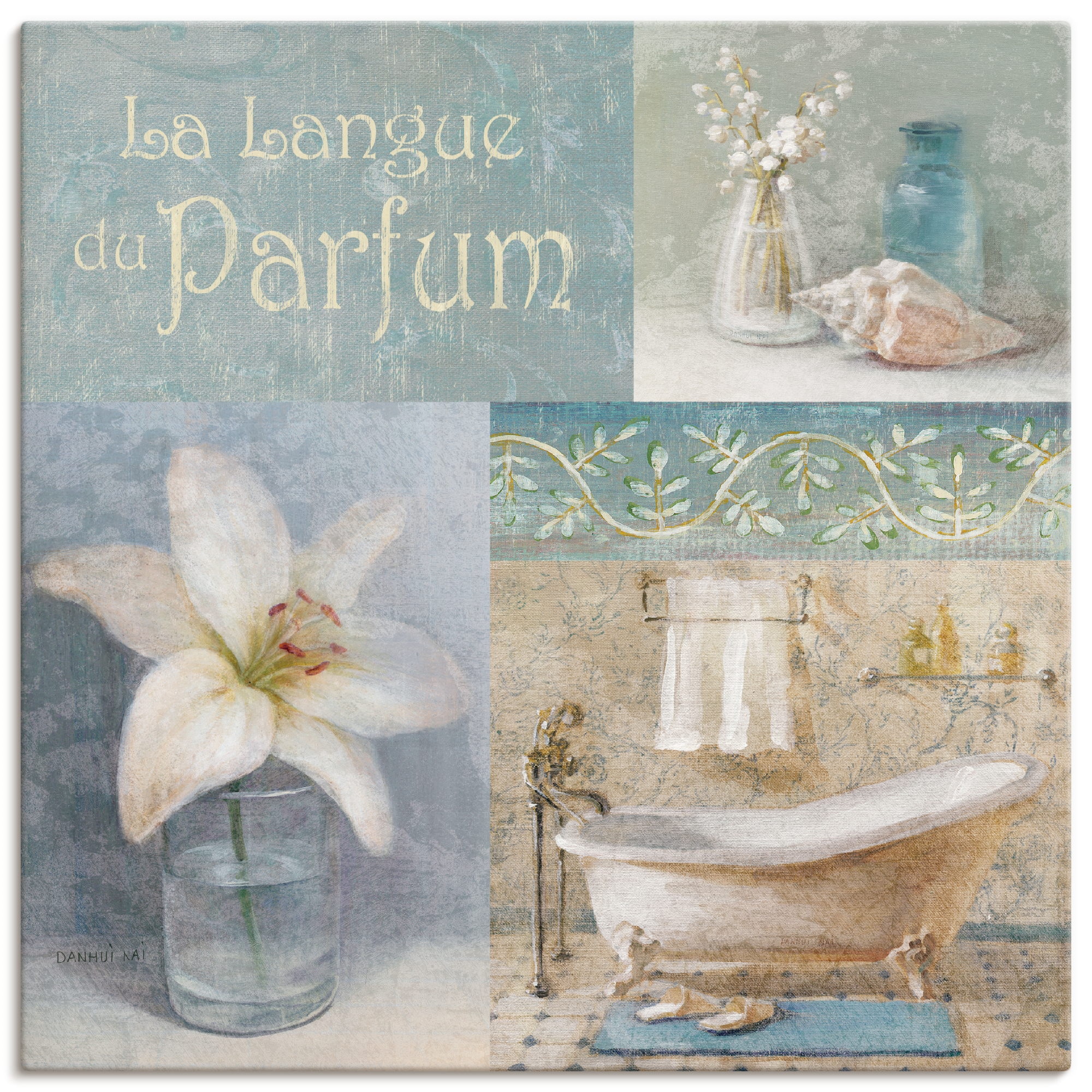 Artland Leinwandbild »Parfum I«, Arrangements, (1 St.), auf Keilrahmen gespannt