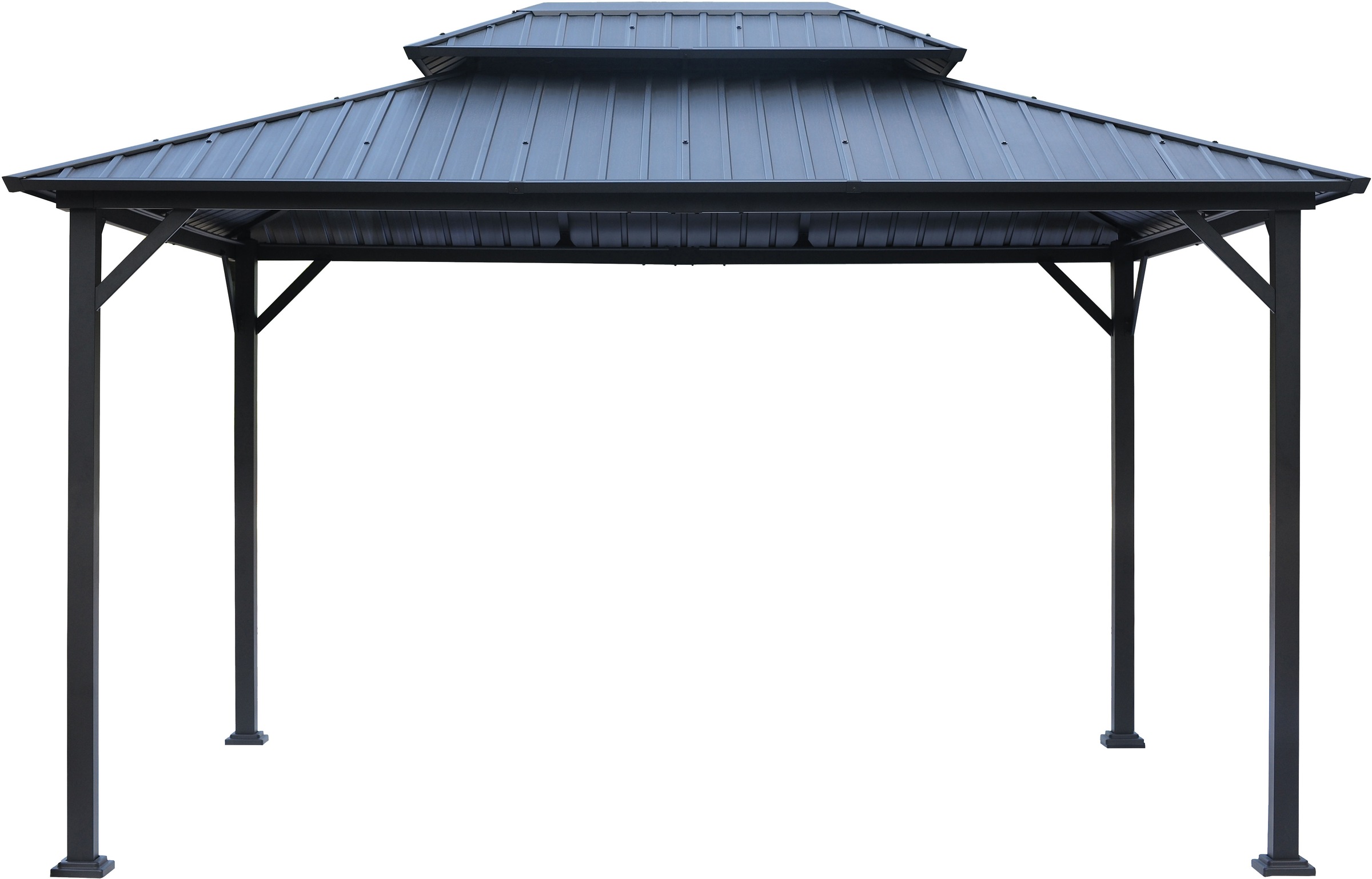 KONIFERA Pavillon »Thasos«, mit Doppeldach, in BxT: 300x300 cm und 400x300 cm, ohne Seitenteile