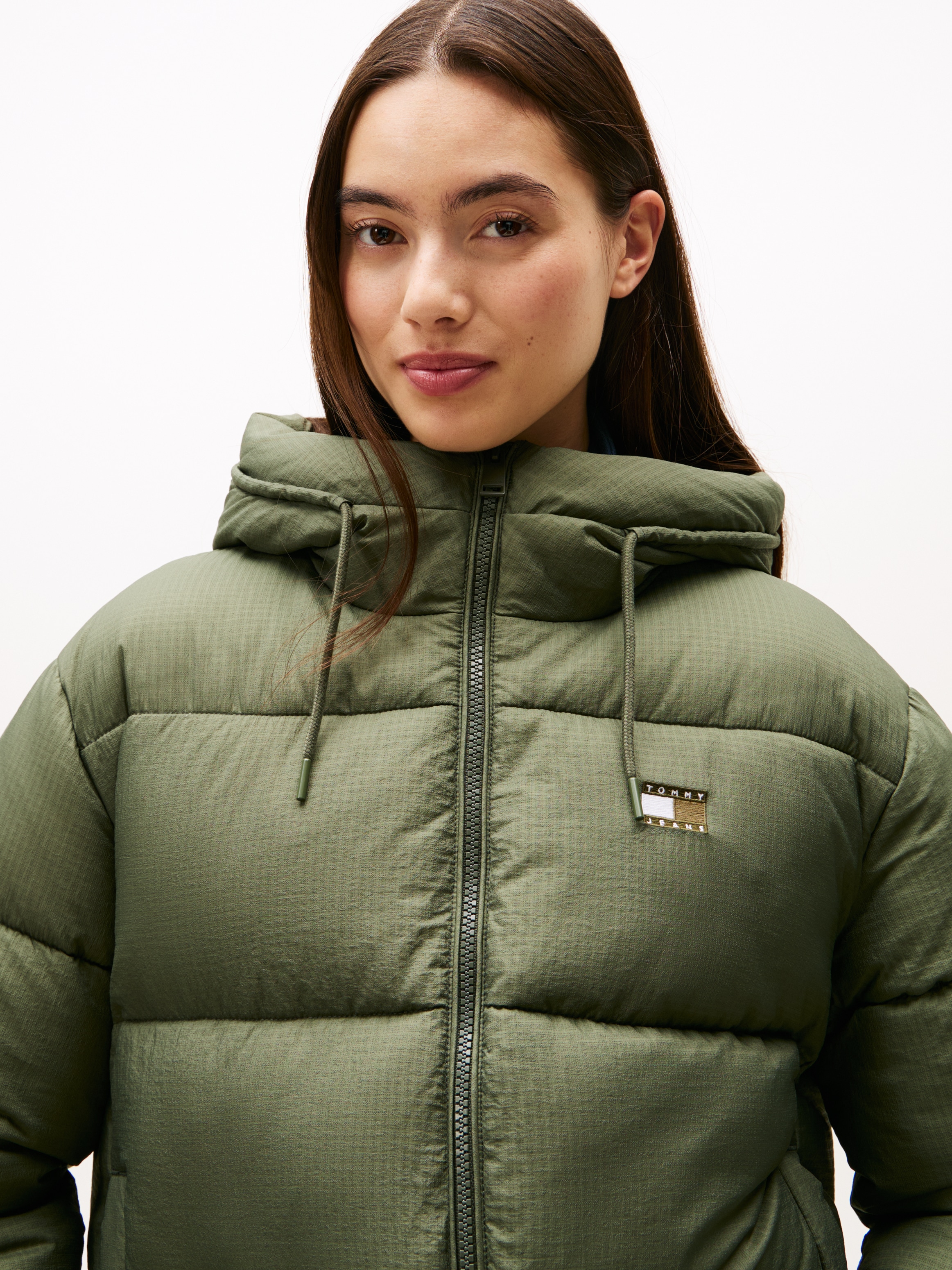 Tommy Jeans Steppjacke »TJW HOODED PUFFER JACKET« mit Kapuze