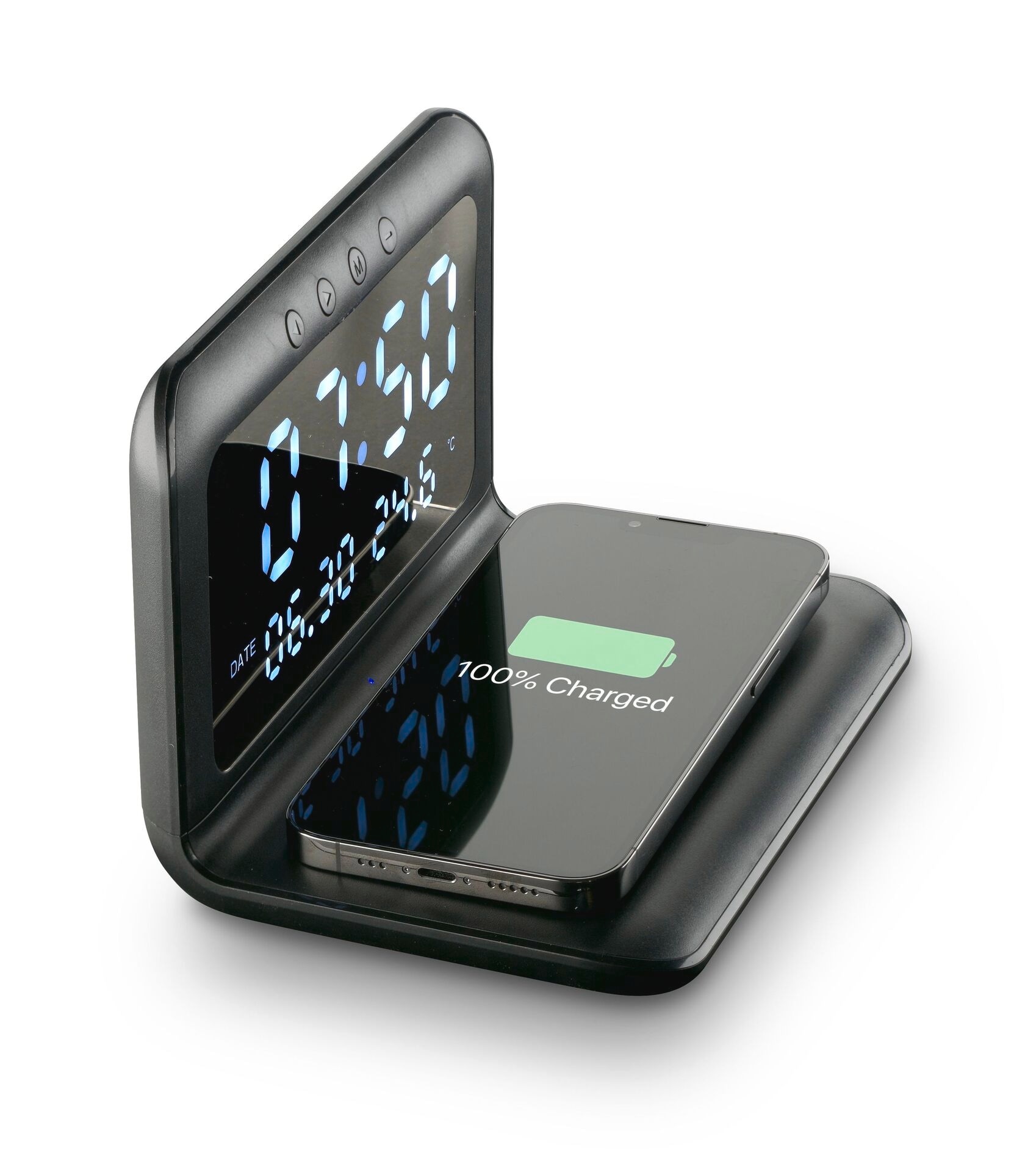 Cellularline Wireless Charger »Cellularline Wireless Charging Alarm Clock«