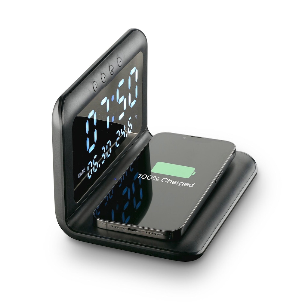 Cellularline Wireless Charger »Cellularline Wireless Charging Alarm Clock«