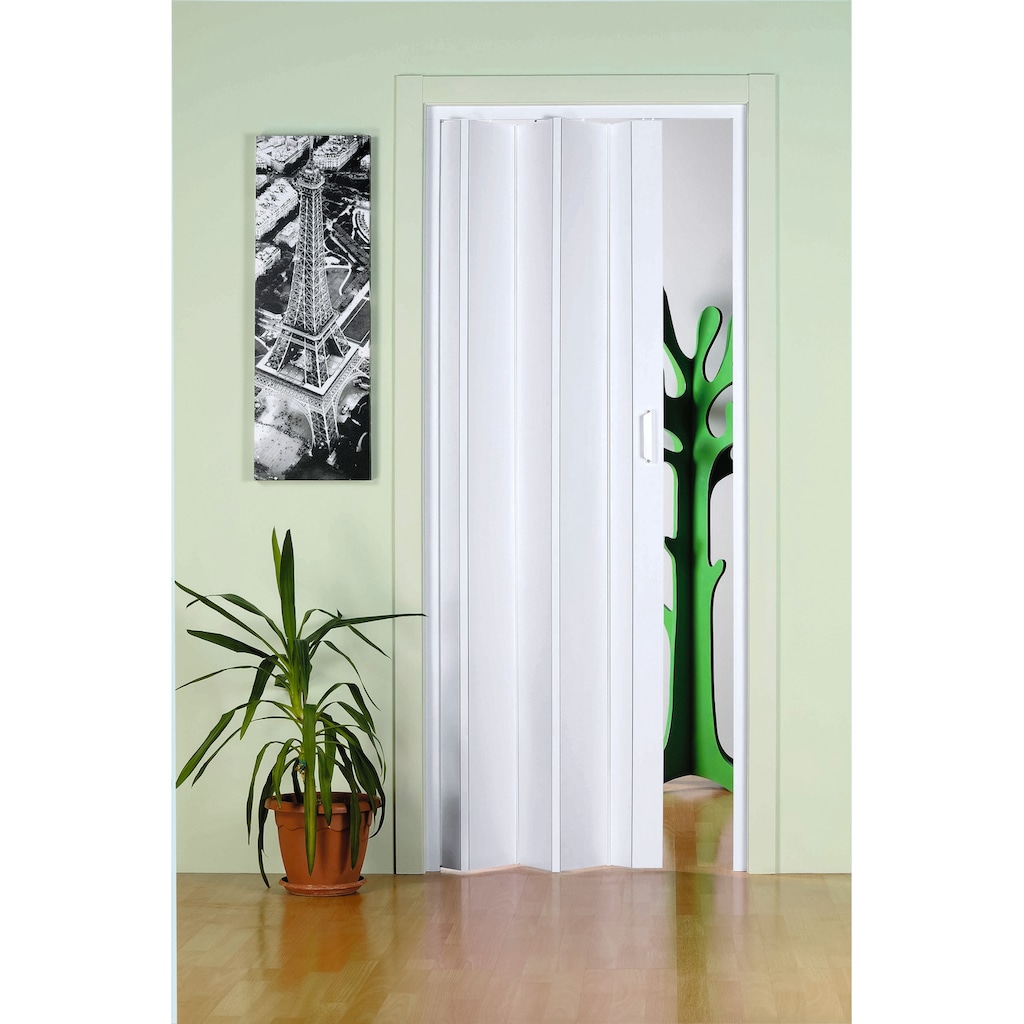 Forte Falttür »Monica«, BxH: 83x204 cm, Weiß ohne Fenster