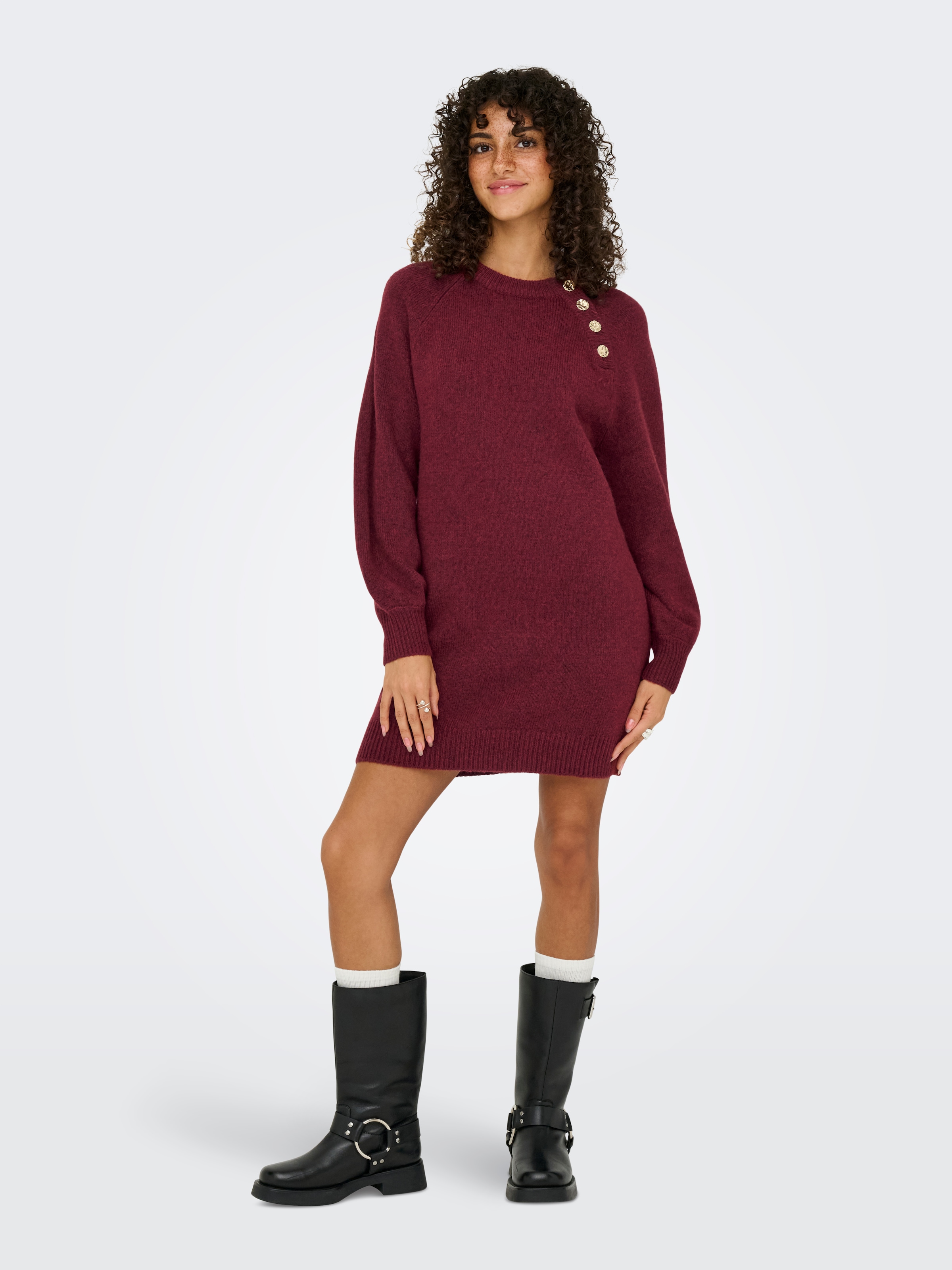 ONLY Midikleid »ONLEMMA LIFE LS BUTTON ONEC DRESS CC KNT« Sommerkleid