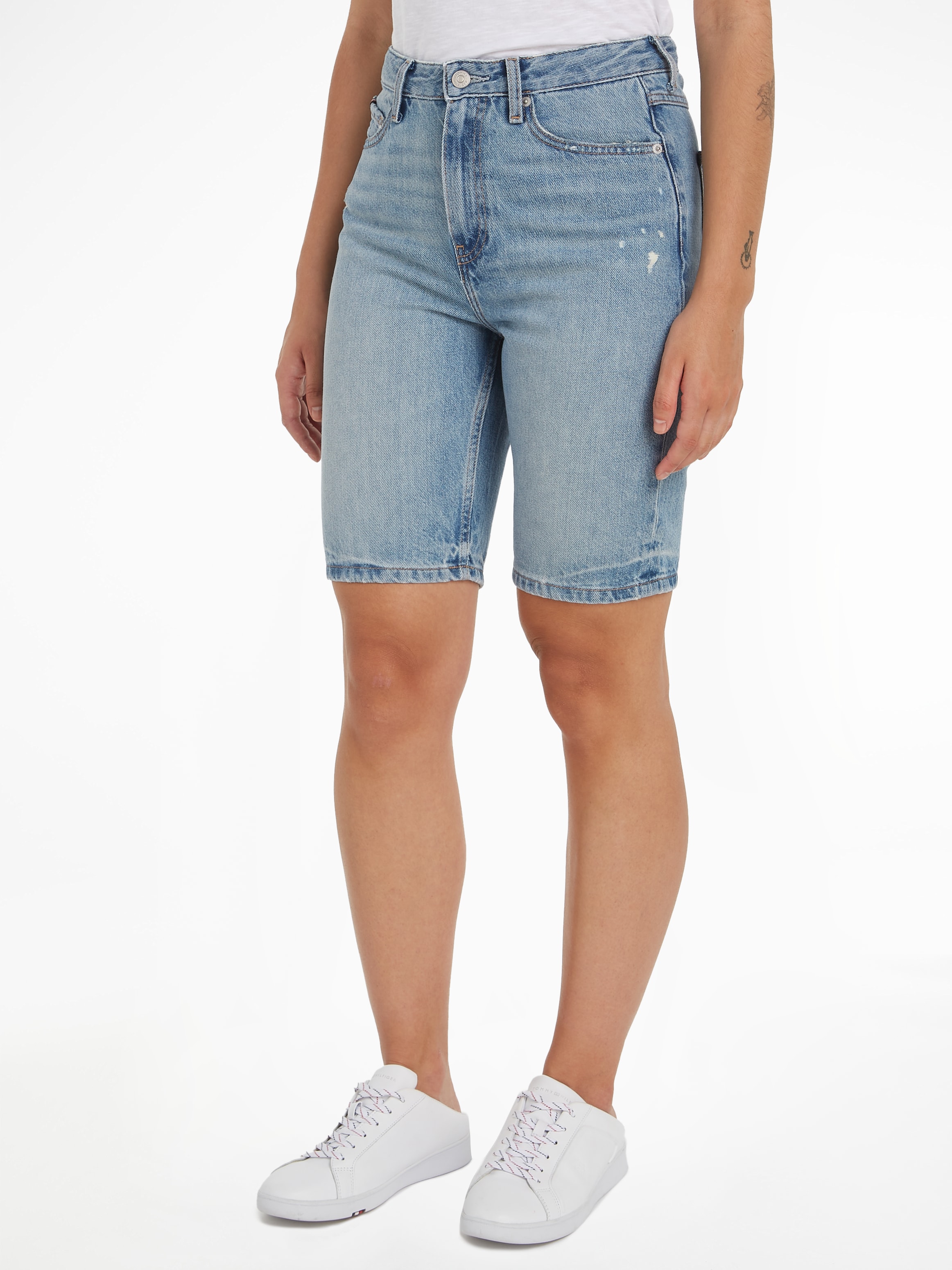 Shorts »DNM SLIM SHORT HW ASH WRN«, in heller Waschung