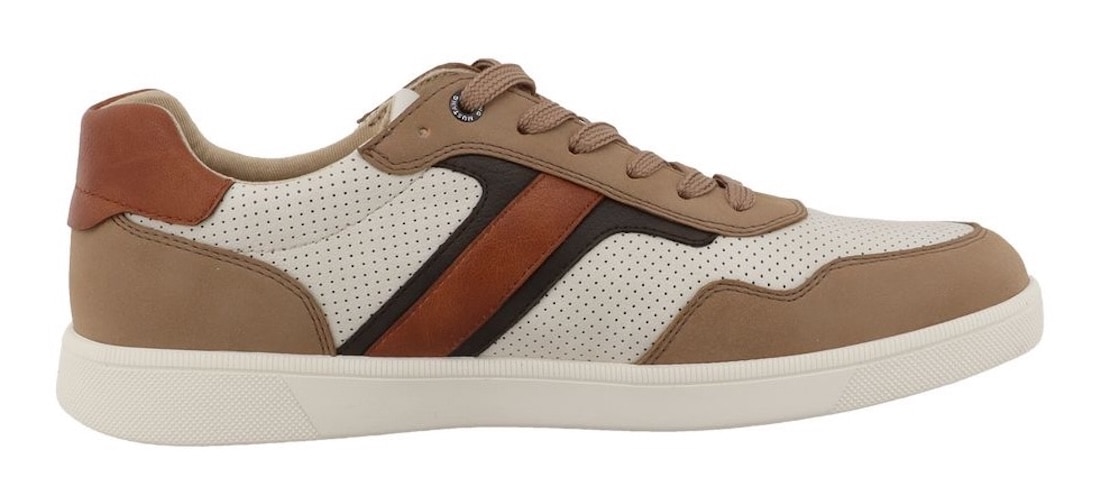 Mustang Shoes Sneaker »Romeo«  Schnürschuh, Halbschuh, Freizeitschuh mit modischen Kontrastbesätzen