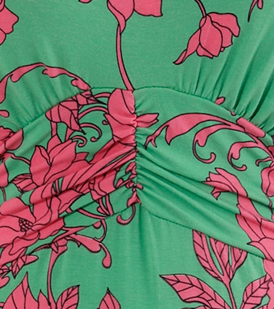 Aniston SELECTED Sommerkleid, mit abstrakten Blüten- und Blätterdruck - NEUE KOLLEKTION