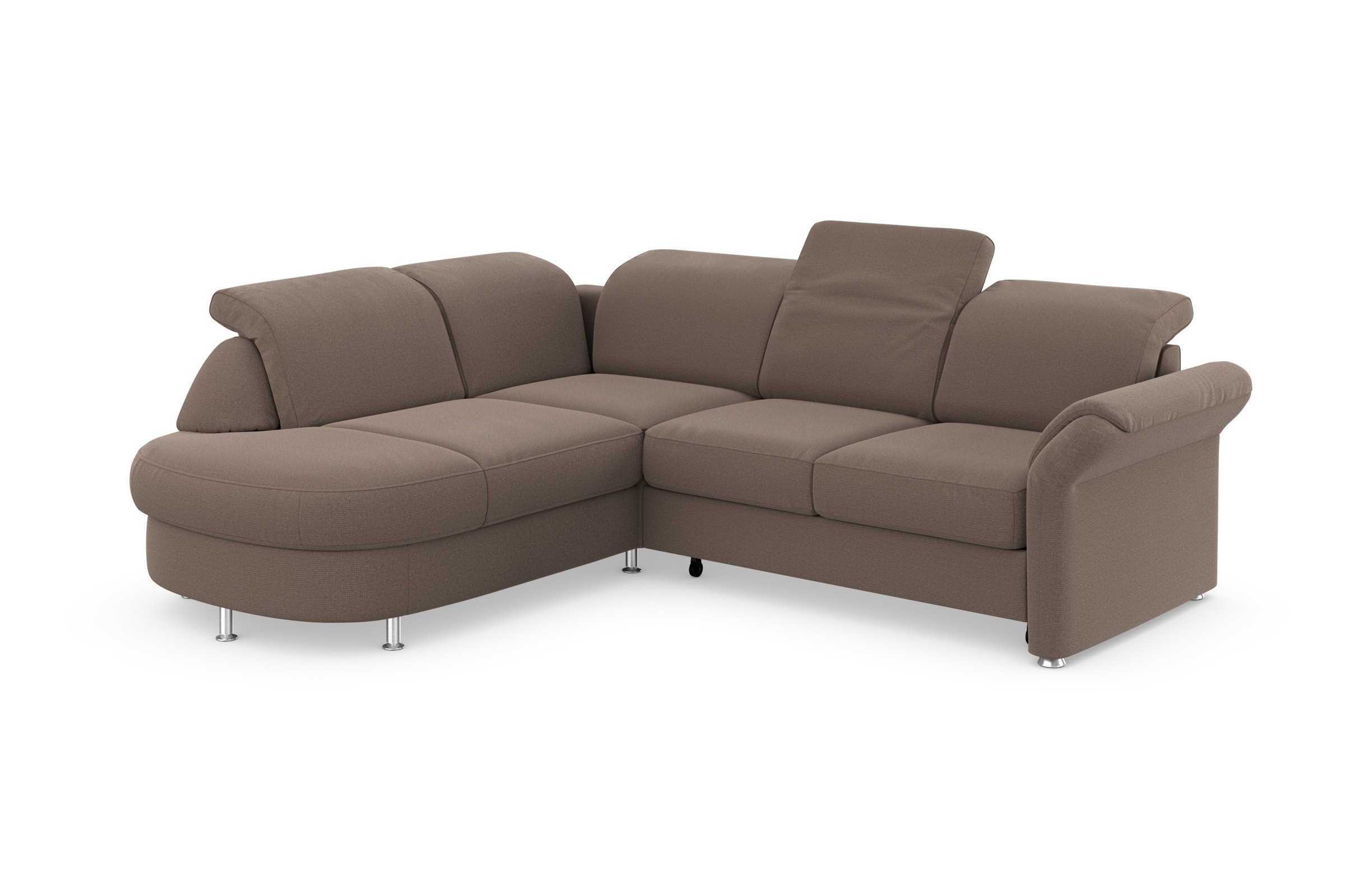 sit&more Ecksofa »Apulia L-Form«, wahlweise Bettfunktion, Bettkasten und Kopf- und Armteilverstellung