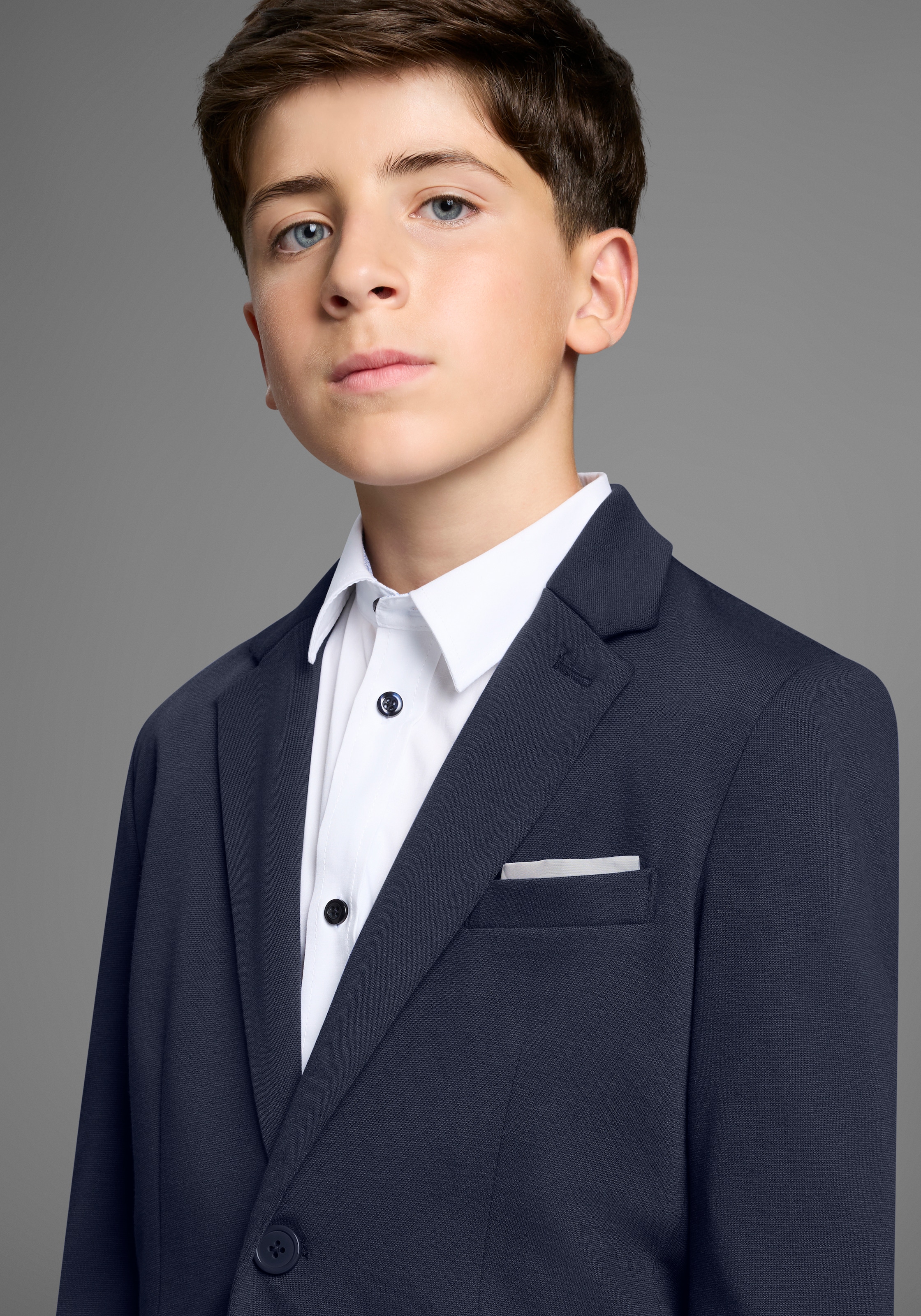 Bruno Banani Anzug »2tlg. Jersey Anzug für Jungen« Set, Sakko & Hose, 2 Stk. tlg. Basic Für jeden Anlass passend. Eleganter Jersey Anzug für TEENS
