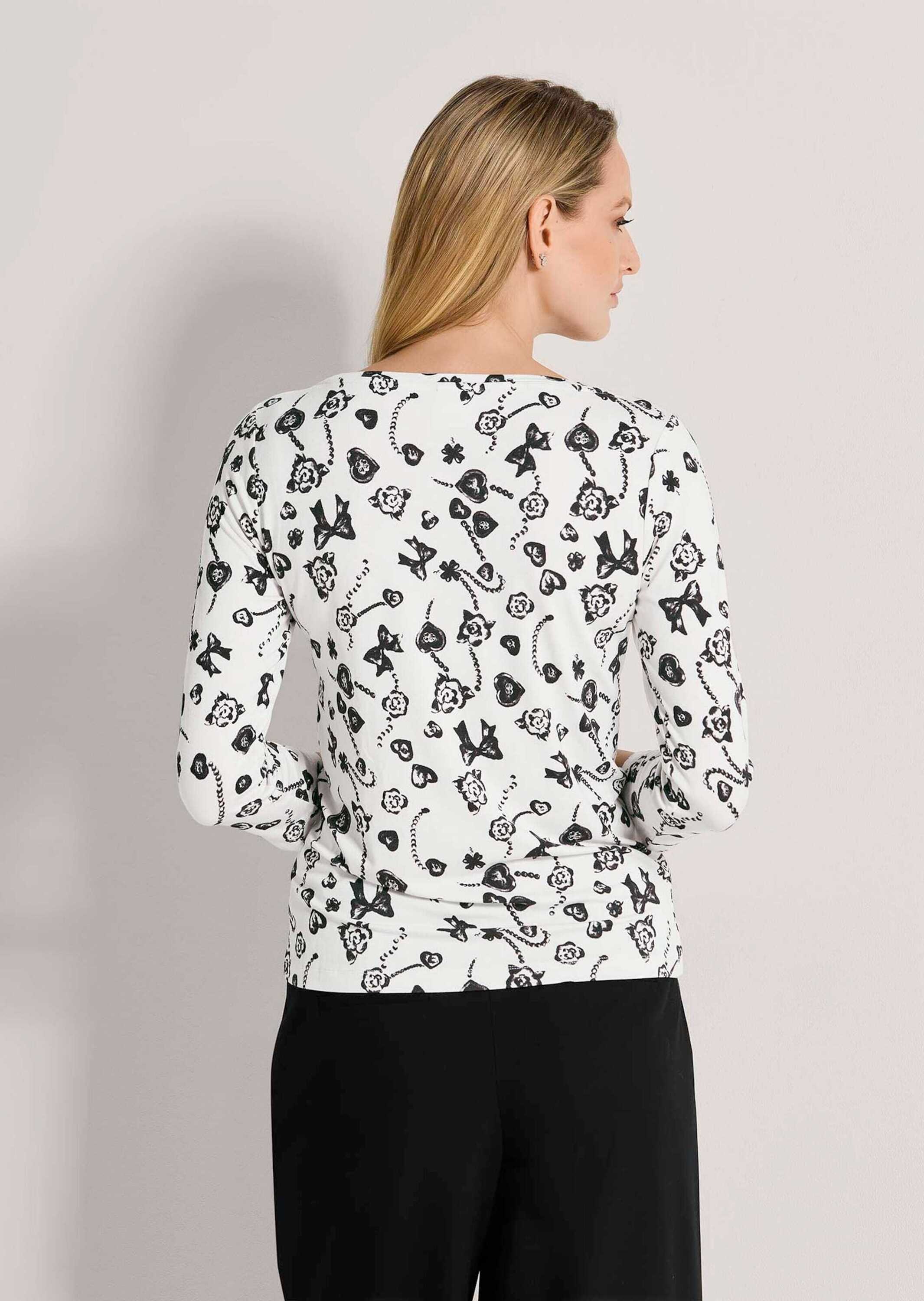 MADELEINE 3/4-Arm-Shirt »Shirt Shirt mit Fantasy-Druck und Strass«