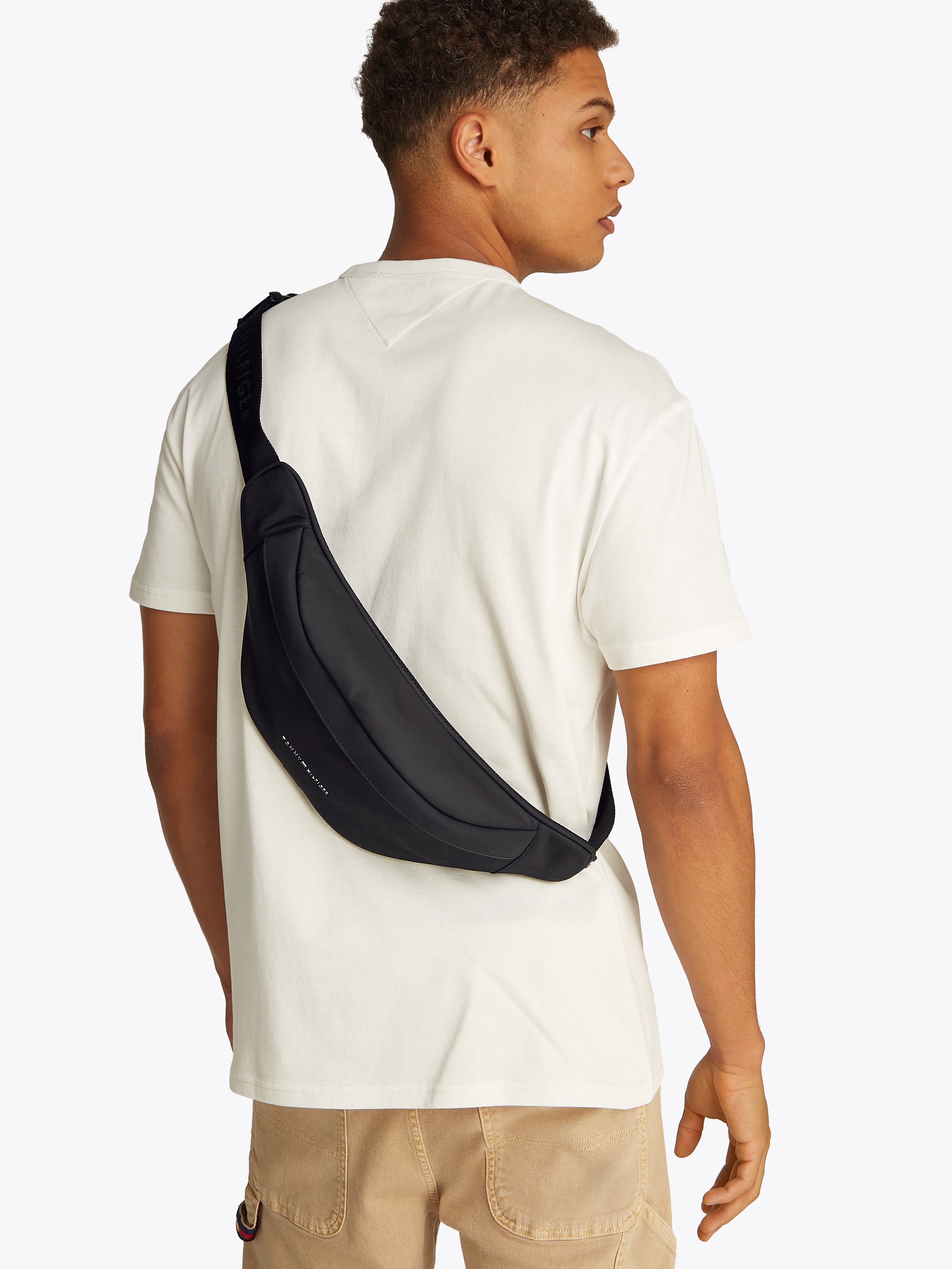 Tommy Hilfiger Bauchtasche »TH REPREVE BUMBAG«, Men, Unisex, Gürteltasche, Mini Bag mit Logoschriftzug