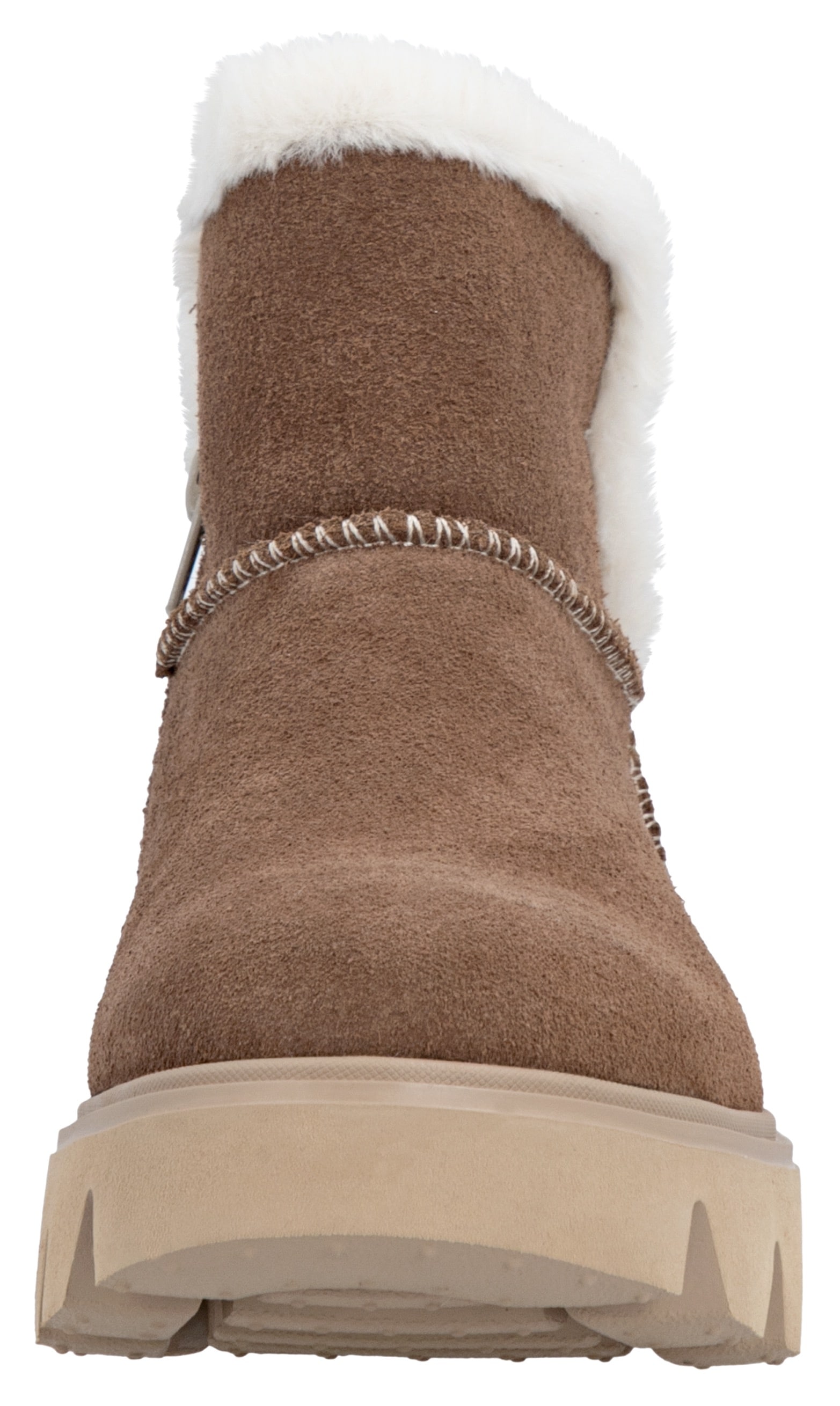RIEKER Sport Winterboots, Plateaustiefel, Schlupfschuh mit Innenreißverschluss