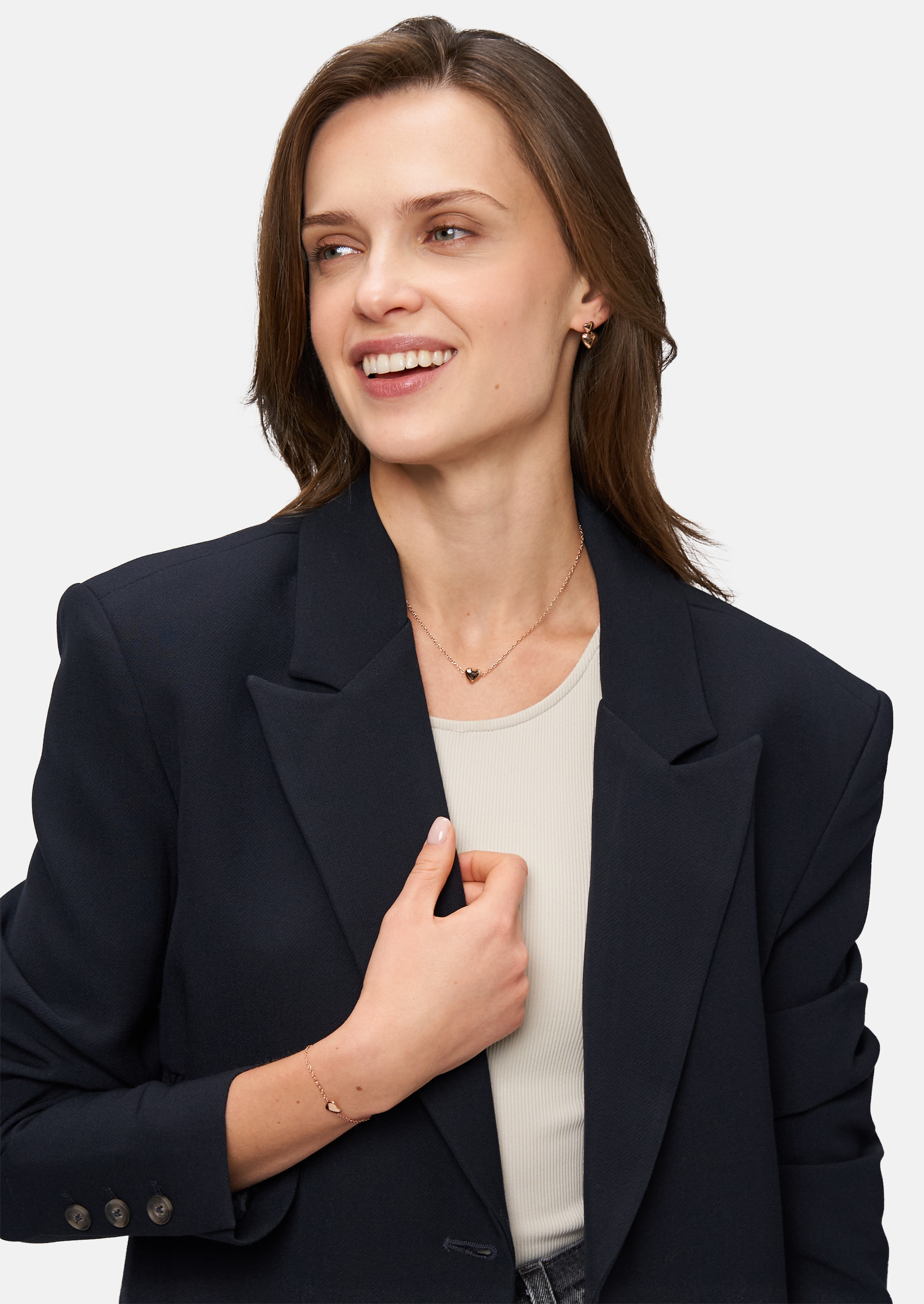 Tamaris Kette mit Anhänger »Schmuck Geschenk Edelstahl Halskette Bold Hearts Herz«