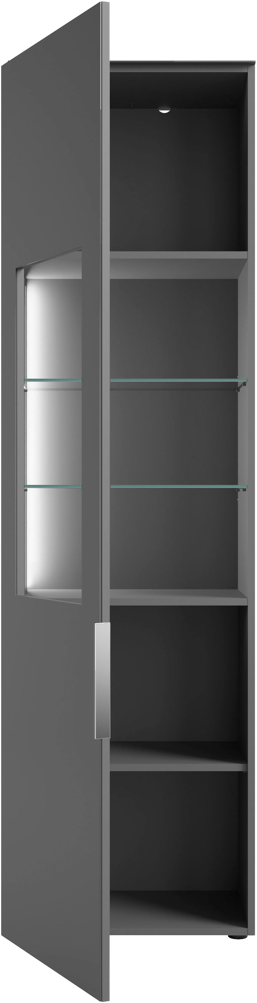 HBZ Vitrine 1 Stk. tlg. Breite 55cm, Glasfronten & Glasoberboden