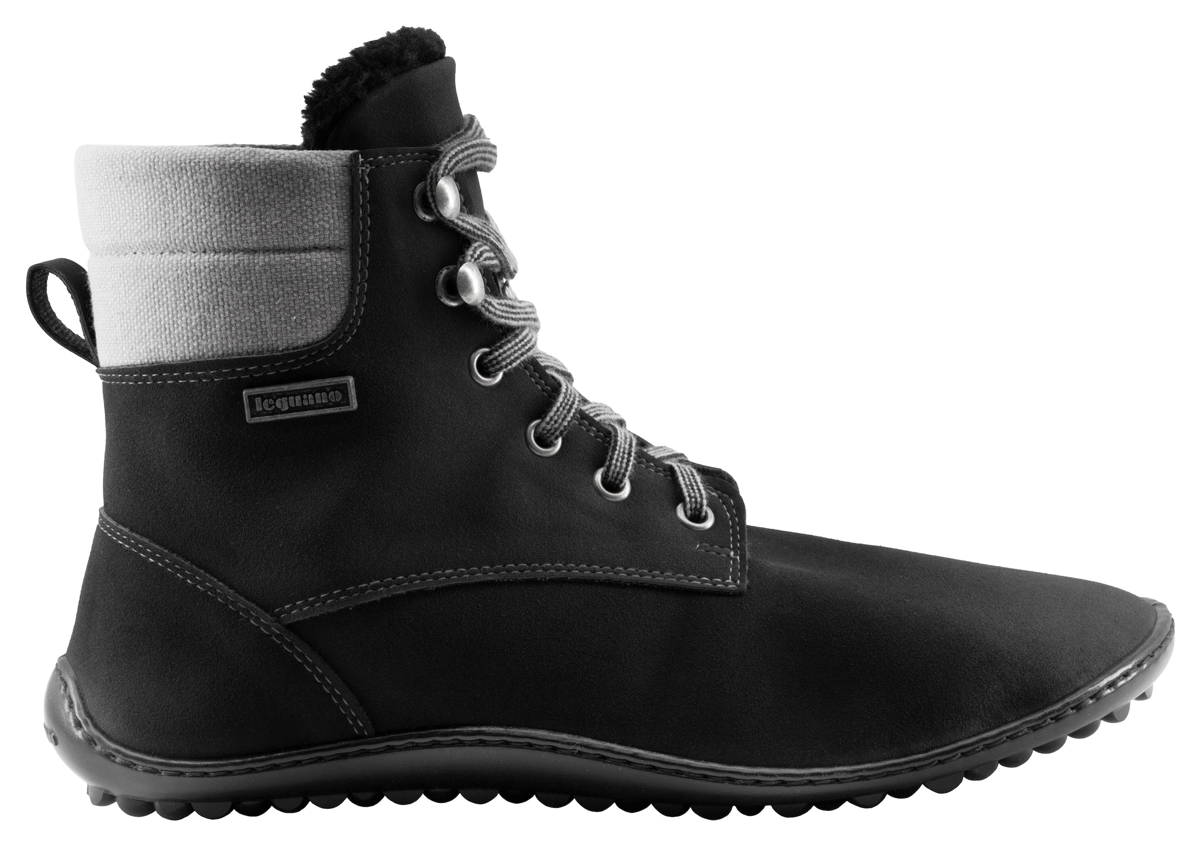 Leguano Barfußschuh »Icebare«, Bequemschuh, Schnürboots, speziell entwickelte Halbkugel-Sohle