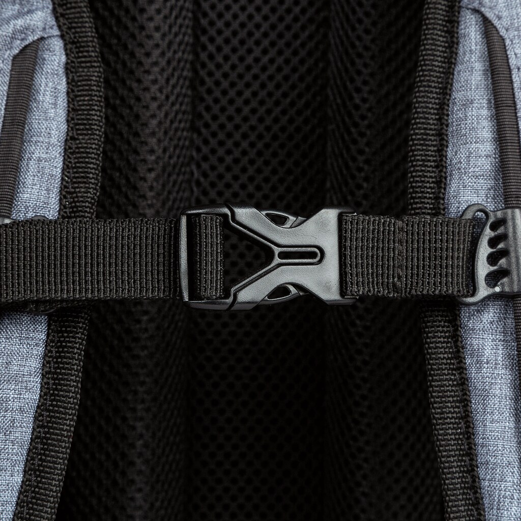 Herlitz Laptoprucksack »be.bag, be.clever, grey melange«