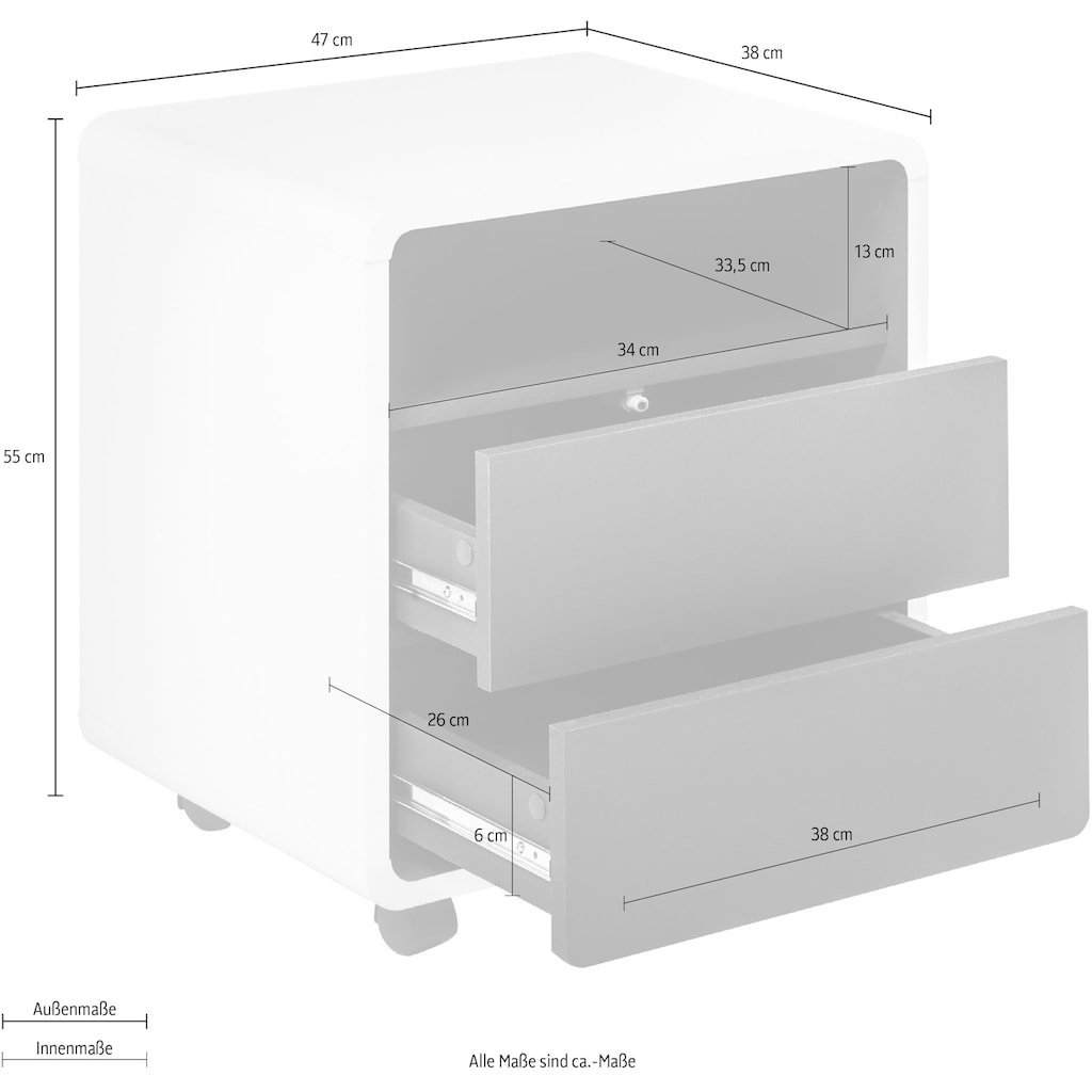 MCA furniture Rollcontainer »Tadeo«