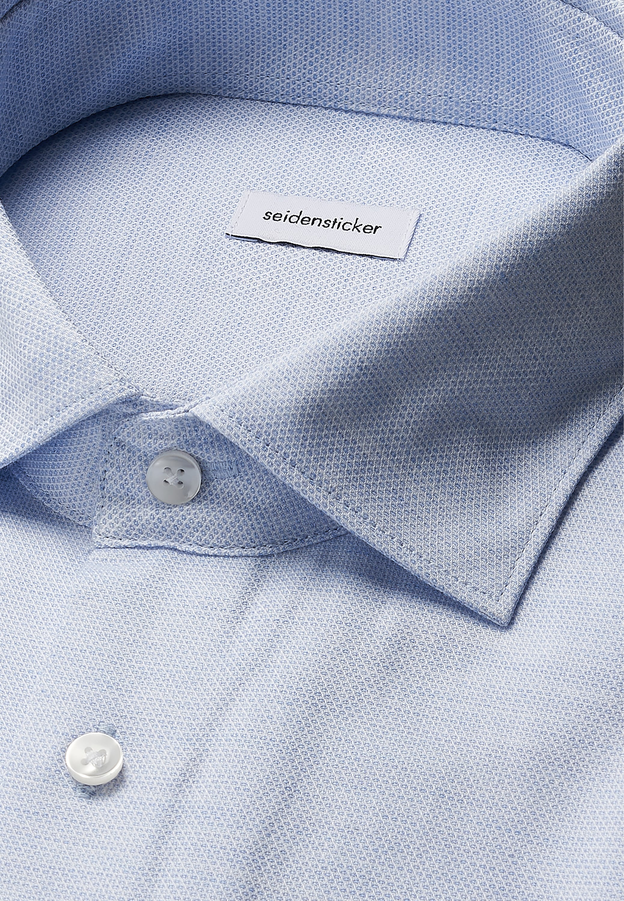 seidensticker Flanellhemd »Schwarze Rose« Comfort 1/1 Kentkragen Struktur