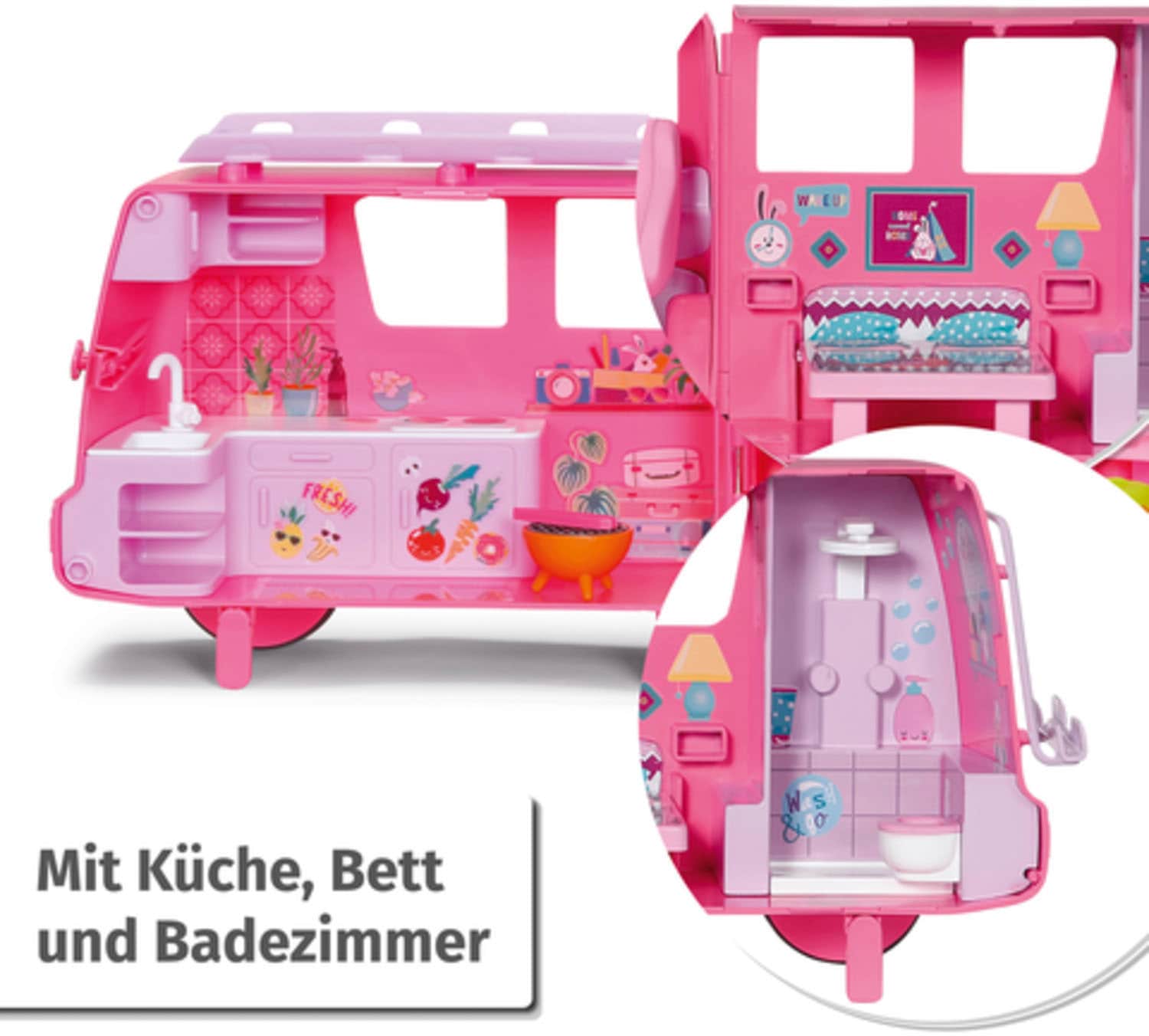 Baby Born Minipuppe »Baby born® Minis Campervan«, inklusive Baby born® Mini Puppe