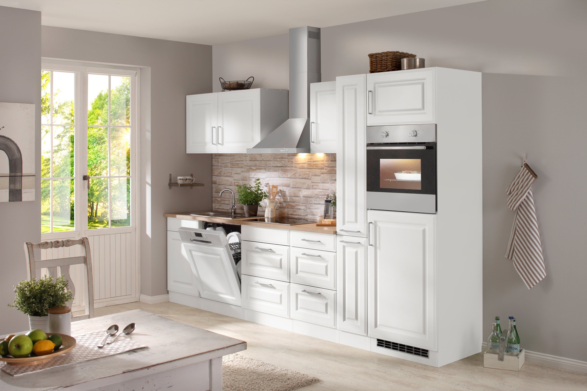 KOCHSTATION Unterschrank »KS-Stockholm« hochwertige MDF-Fronten