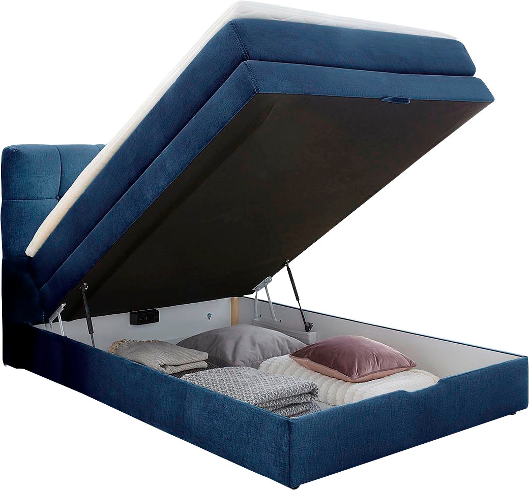 Jockenhöfer Gruppe Boxspringbett Amy, mit Bettkasten und Kaltschaum-Topper