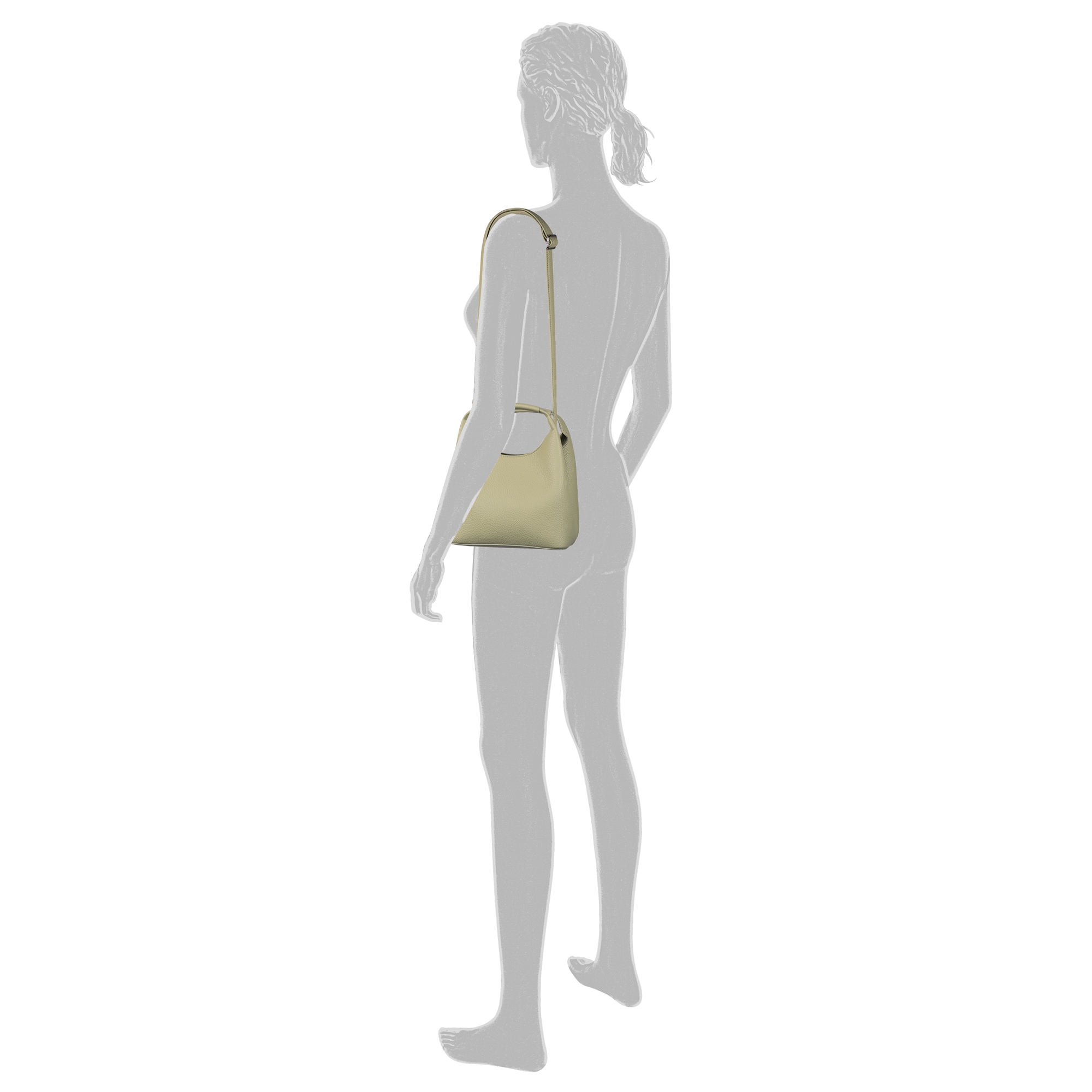 TOM TAILOR Denim Hobo »Luara«, aus genarbtem Lederimitat ina aktuellen Trendfarben