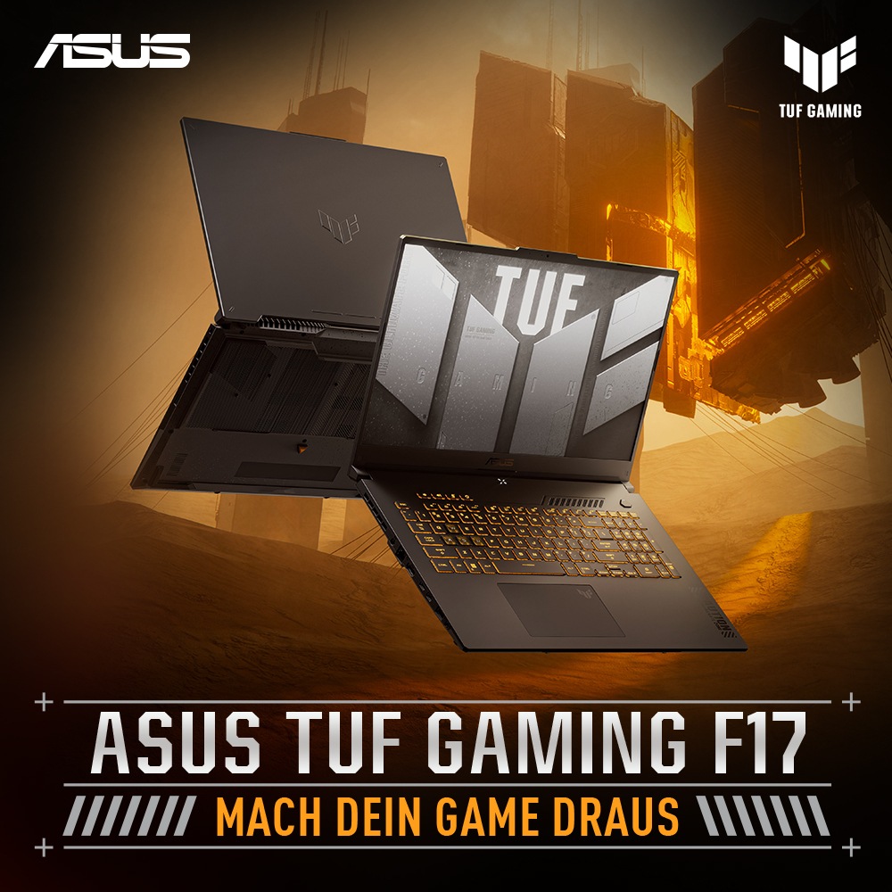 Asus Gaming-Notebook »TUF Gaming F17 i7-13620H 16 1 4060 FX707VV-HX240W«, 43,9 cm, / 17,3 Zoll, Intel, Core i7, GeForce RTX 4060, 1000 GB SSD