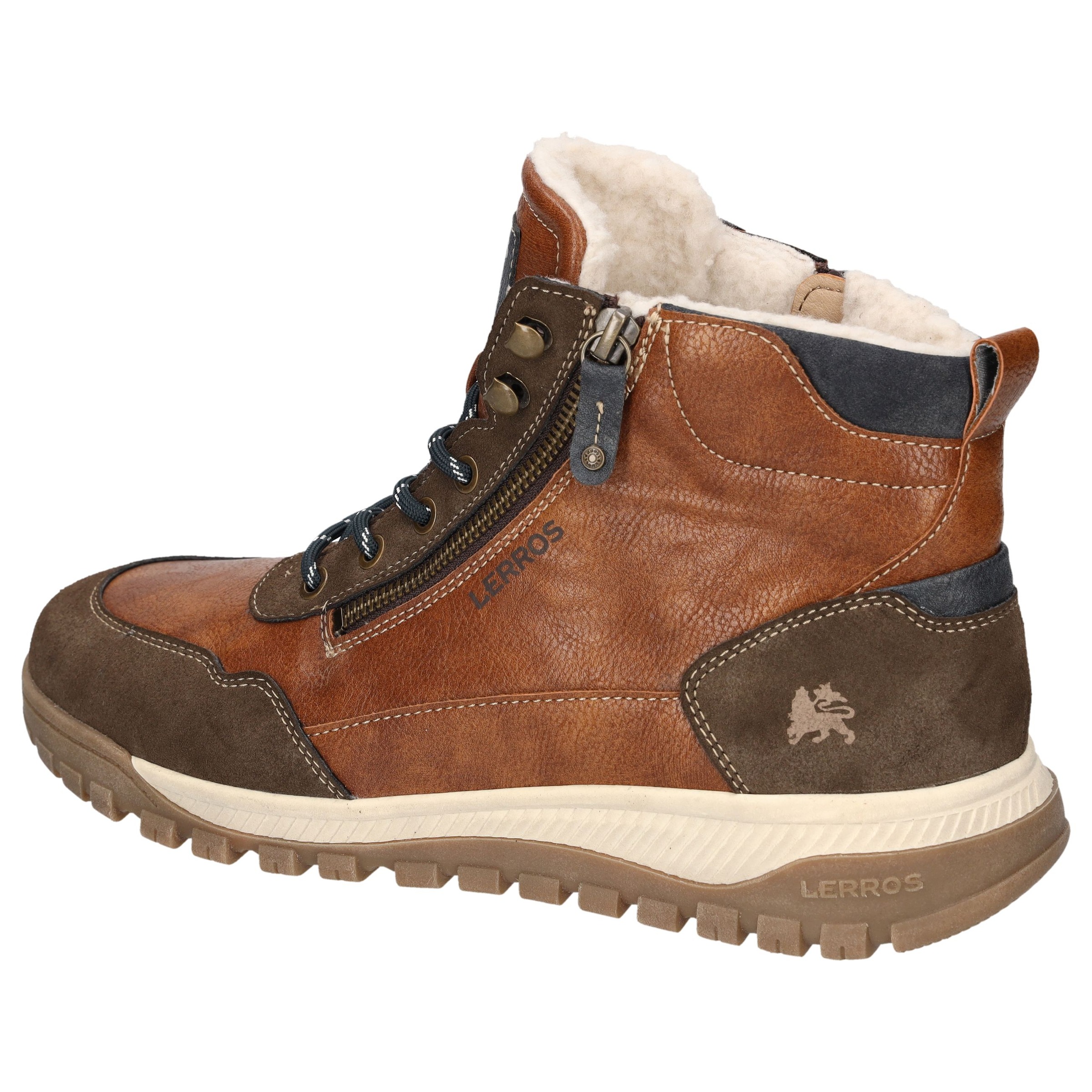 LERROS Winterboots  Schnürboots, Outdoorboots mit Ziereißverschluss außen