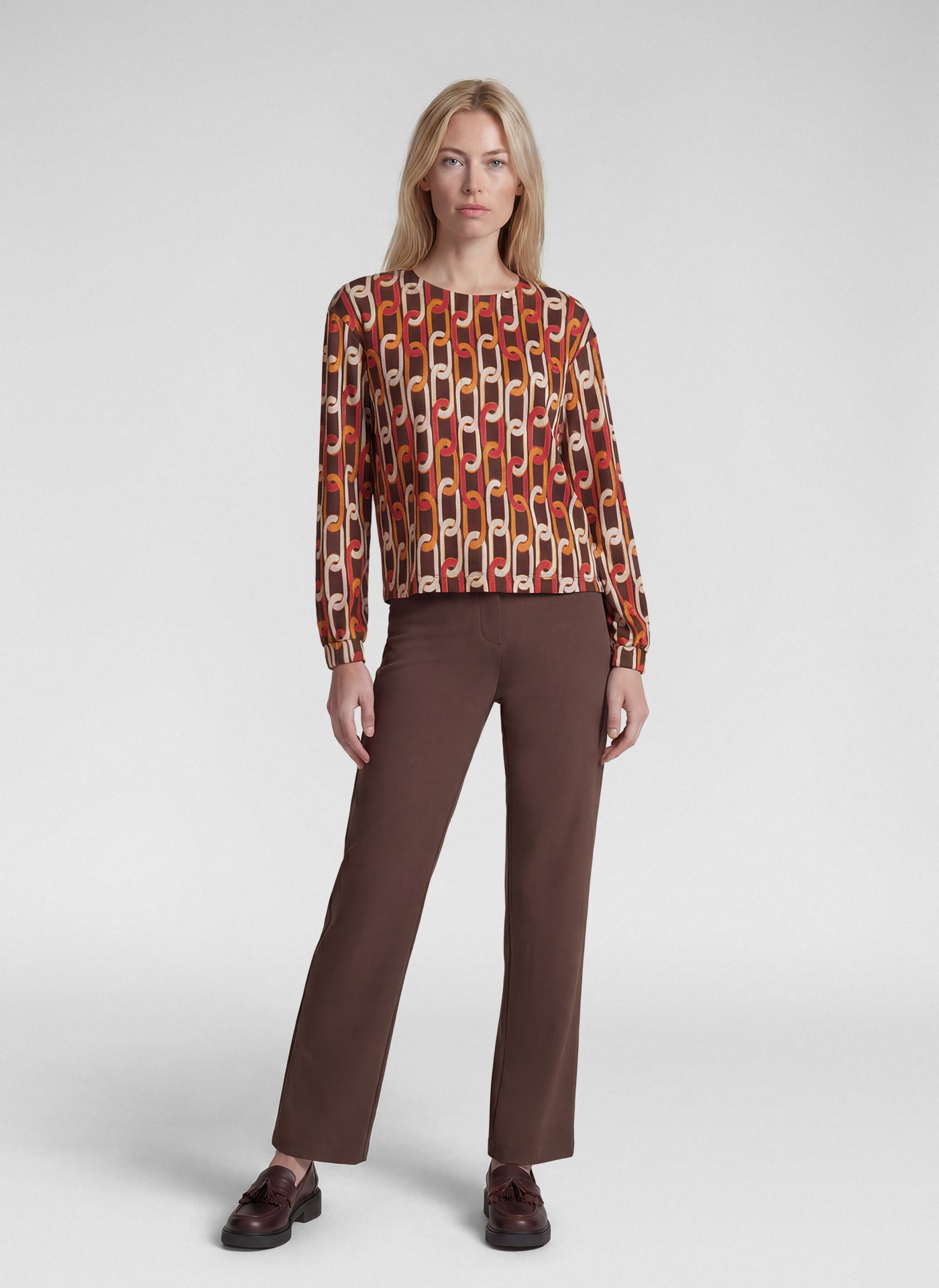 Rabe Langarmshirt miit Allover-Muster