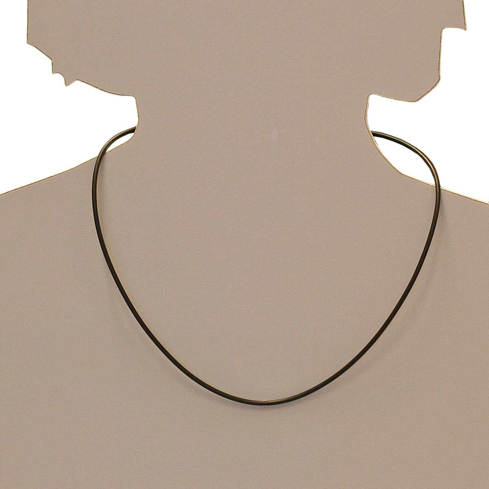 OSTSEE-SCHMUCK Halsreif »- Kautschuk 2,0 mm - Bajonett - Kautschuk - ,«