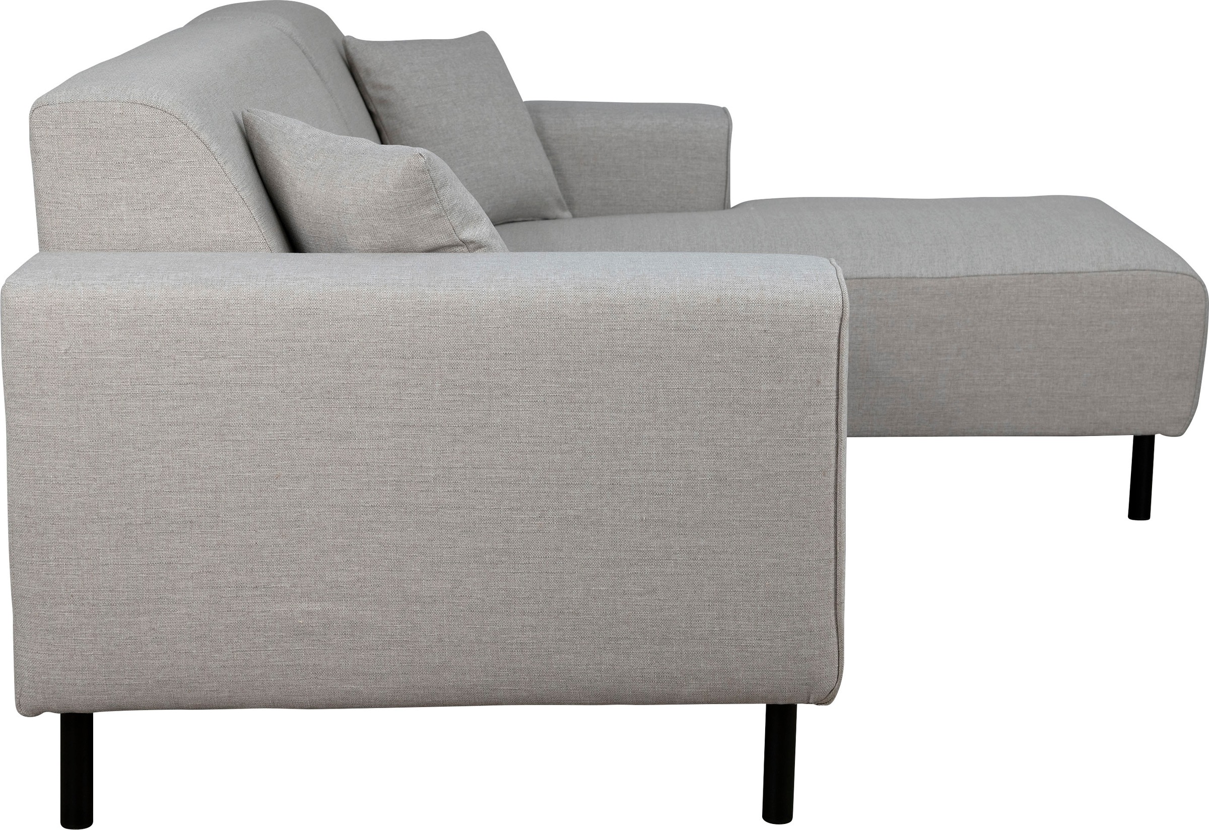 Home affaire Ecksofa »ARROS L-Form mit Wellenunterfederung, Maße B/T/H: 235/163/81 cm«, incl. Zierkissen, mit Recamiere rechts/links bestellbar, auch in Cord