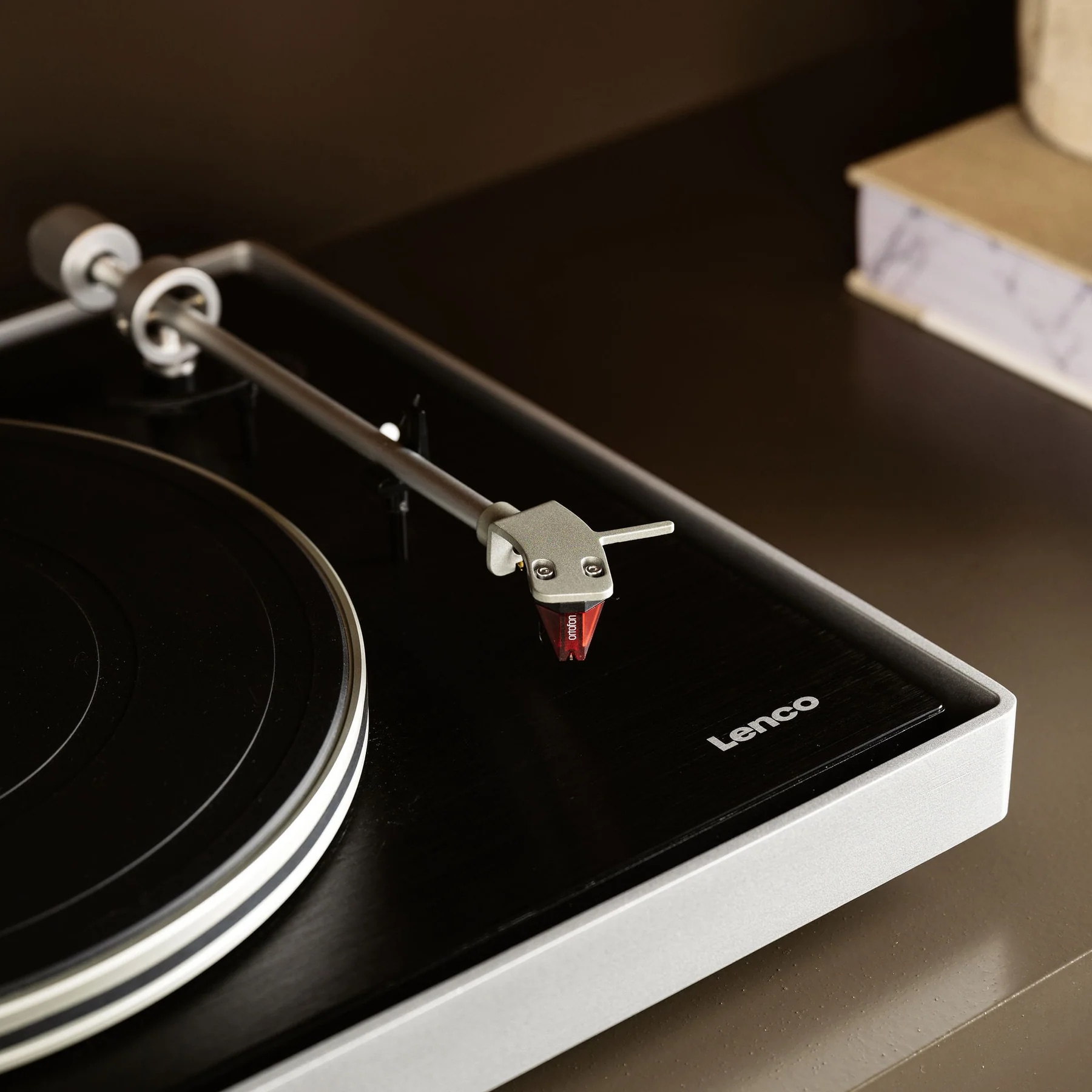 Lenco Plattenspieler »L-455BK« Alu-Gehäuse, 2M RED Abnehmer