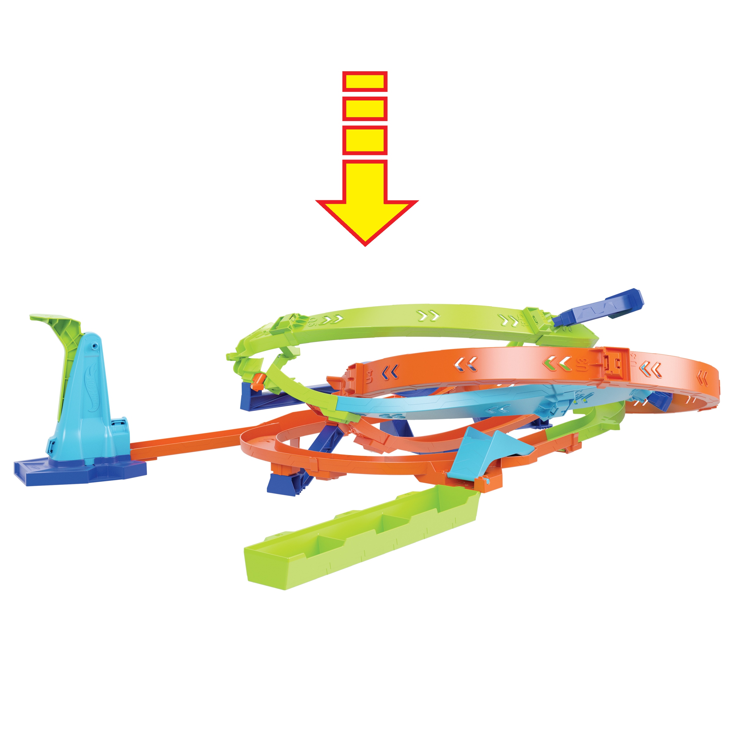 Hot Wheels Autorennbahn »Hot Wheels Action-Trackset Looping-Zyklon-Challenge«