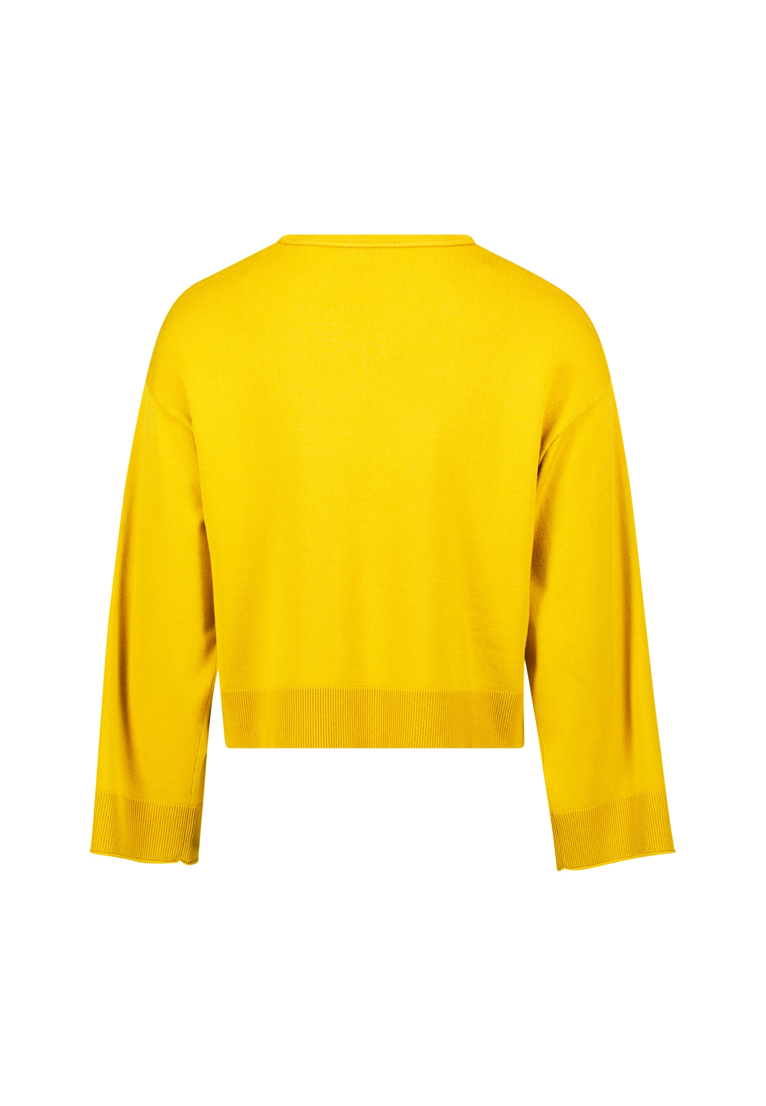 Zero Rundhalspullover »Pullover mit Trompetenärmeln«