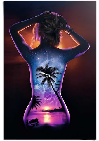 Poster »Frauenrücken Hawaii Dream«, (1 St.)