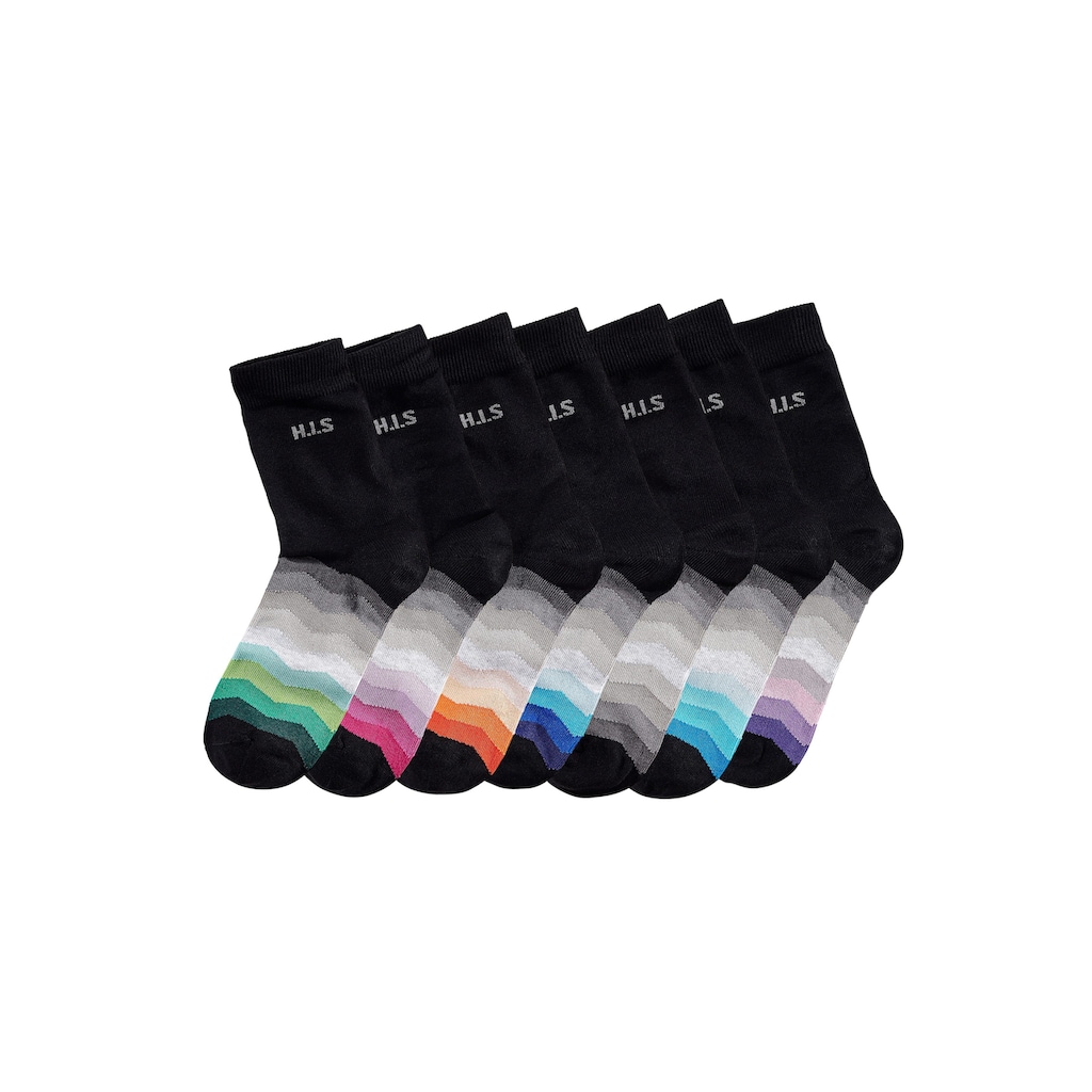 H.I.S Basicsocken, (Set, 7 Paar)