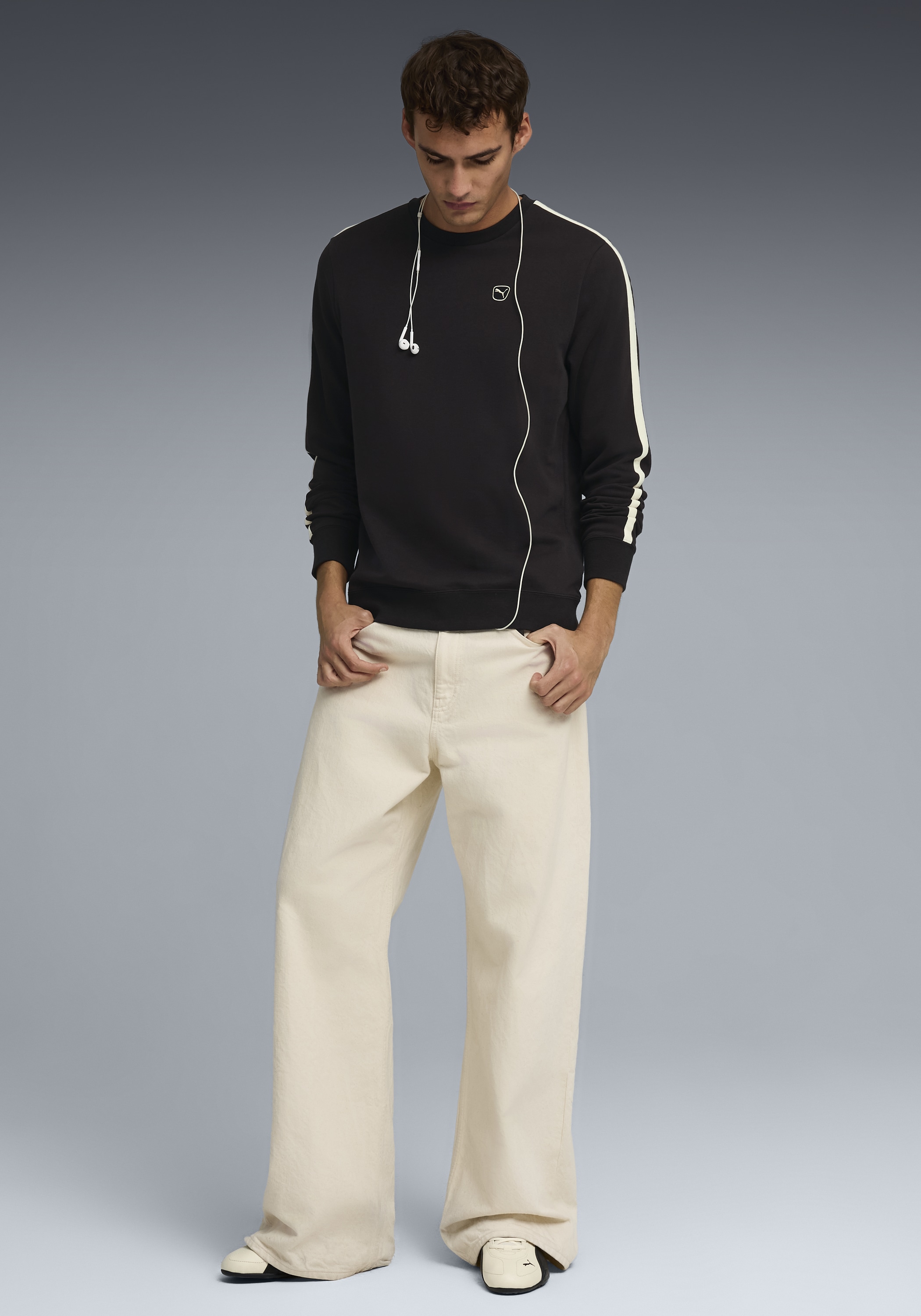 PUMA Langarmshirt »ESS ELEVATED CREW TR« Regular Fit, Langarm, sportlicher Stil, Rundhalsausschnitt