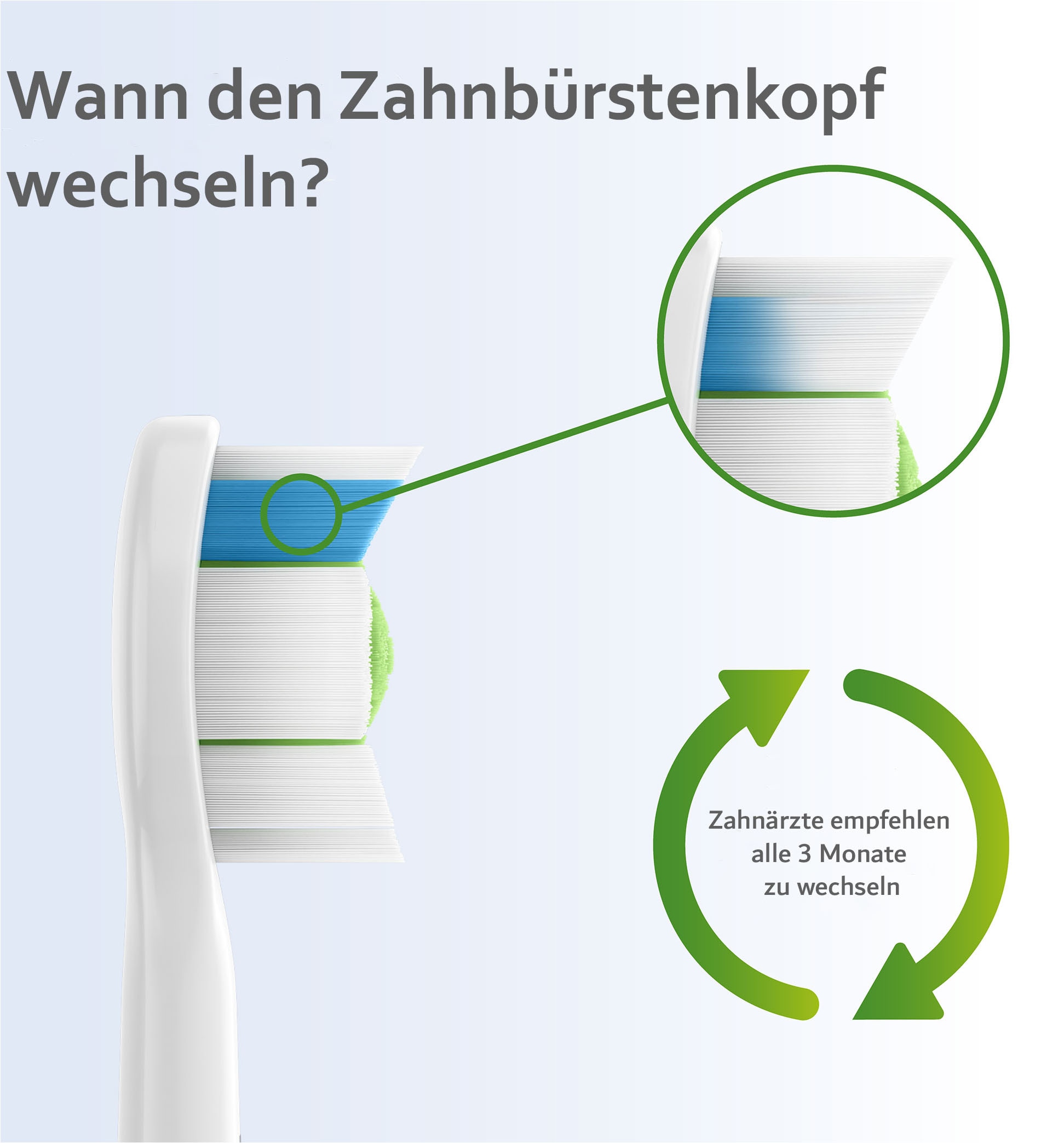 Philips Sonicare Aufsteckbürsten »W2 Optimal White Standard«, mit der Bürstenkopferkennung, Standardgröße