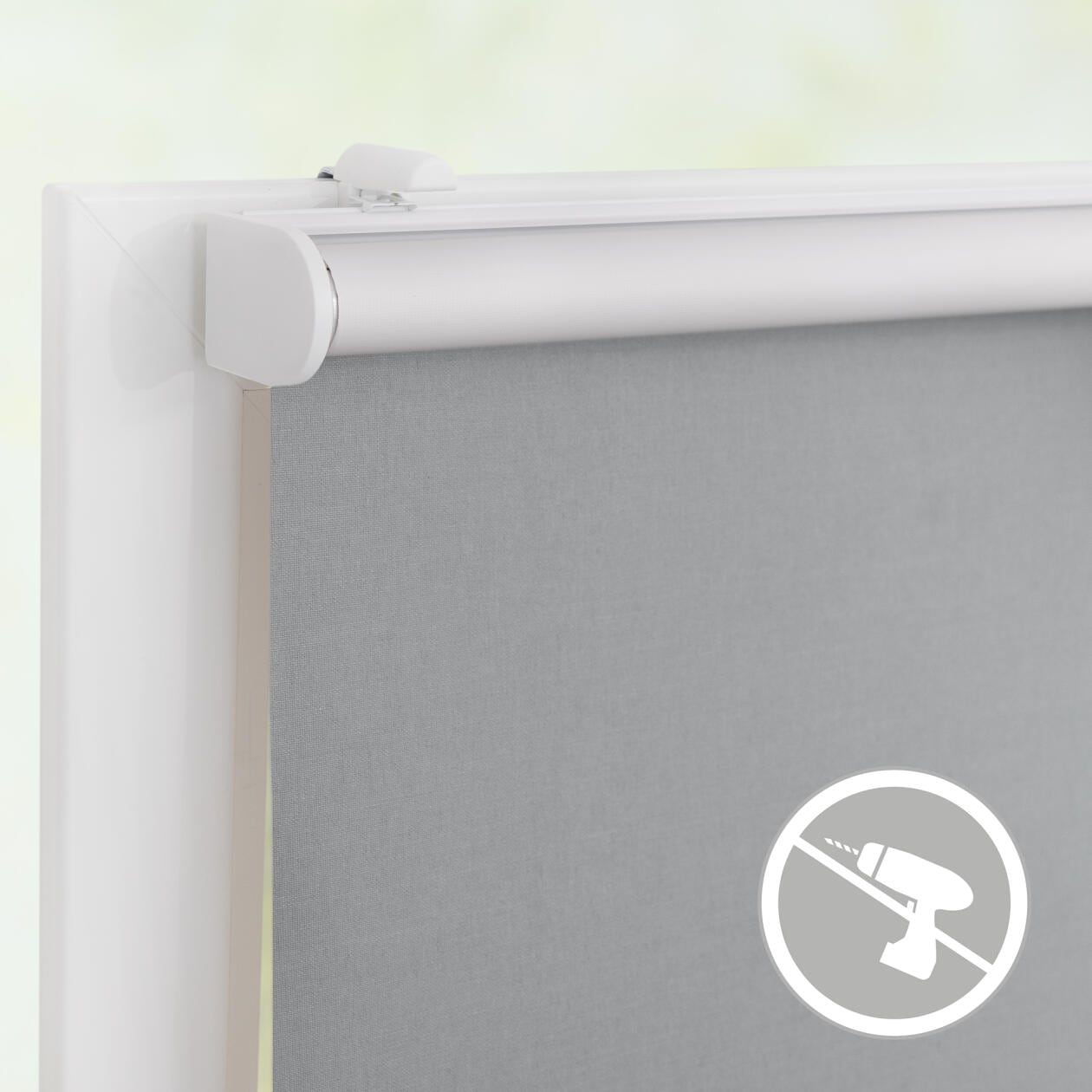 LICHTBLICK ORIGINAL Rollo »Klemmfix, ohne Bohren« verdunkelnd Blendschutz | Sichtschutz | Verdunkelung mit Bohren/ohne Bohren freihängend Steuerbar mit Bluetooth-App, integrierter Elektromotor und Akku