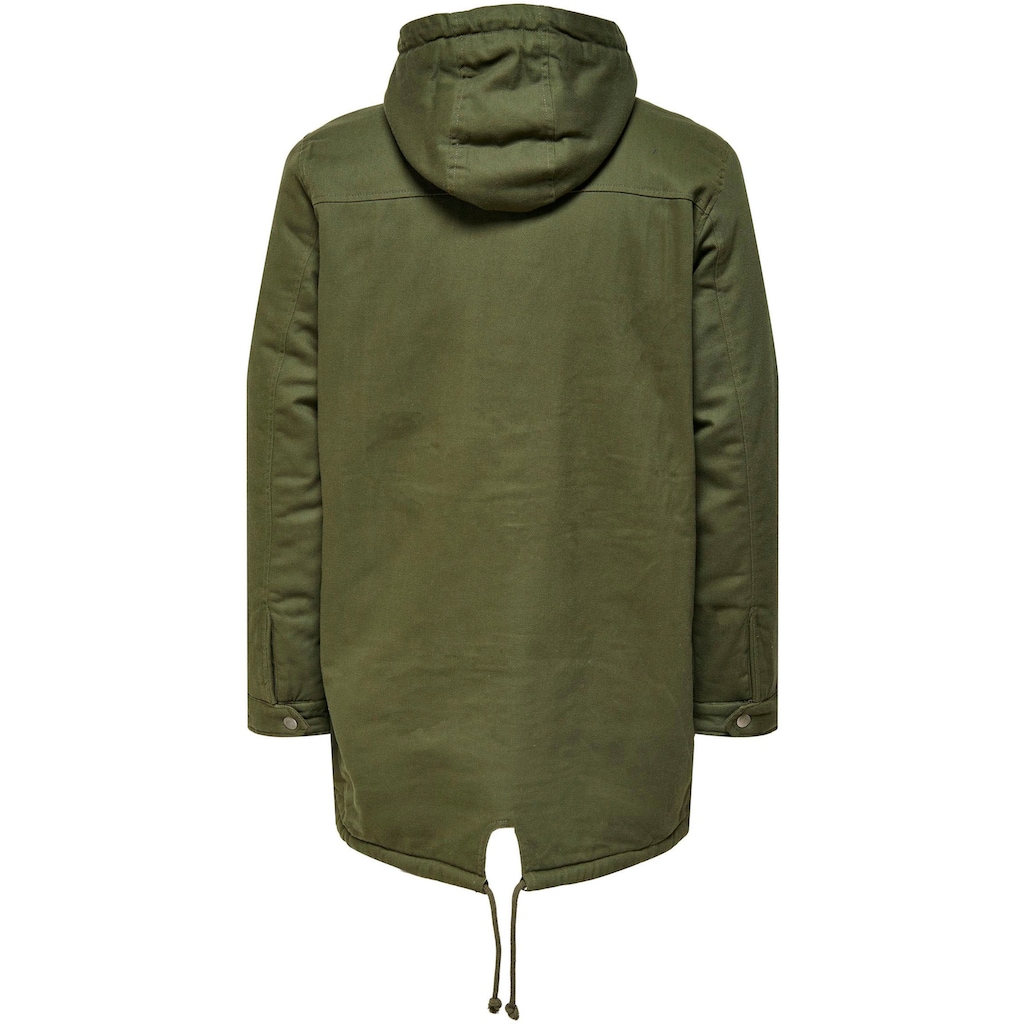 ONLY & SONS Parka »ALEX TEDDY PARKA«, mit Kapuze