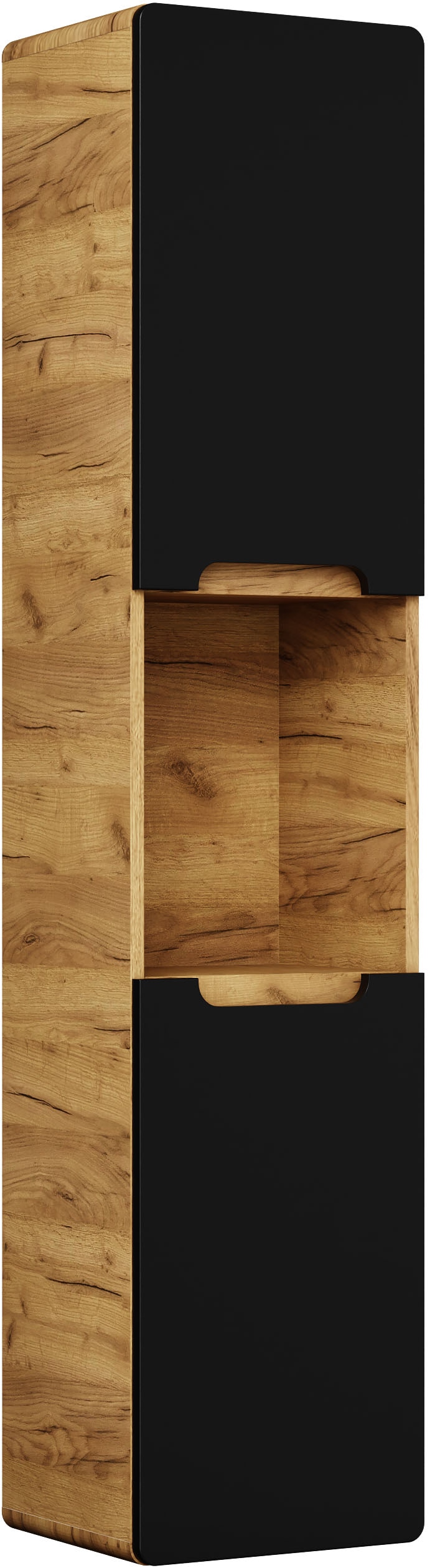 welltime Hängeschrank »Lupo, 2 Einlegeböden und 1 offenes Fach, Soft-Close« in zwei Farben erhältlich, Badmöbel, passend zur Serie