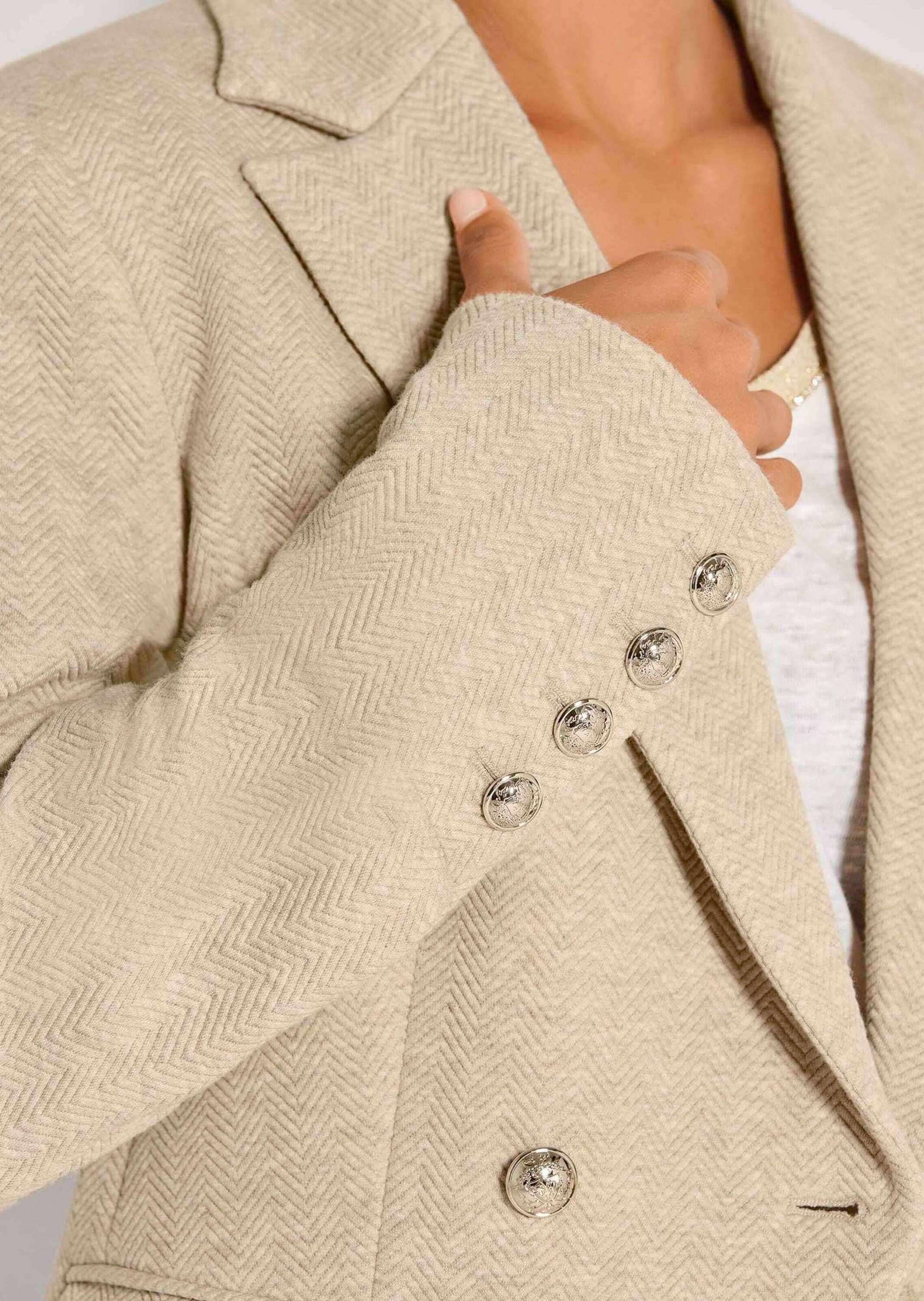 MADELEINE Jackenblazer »Blazer Strukturblazer mit Fischgratoptik« Fischgrätoptik