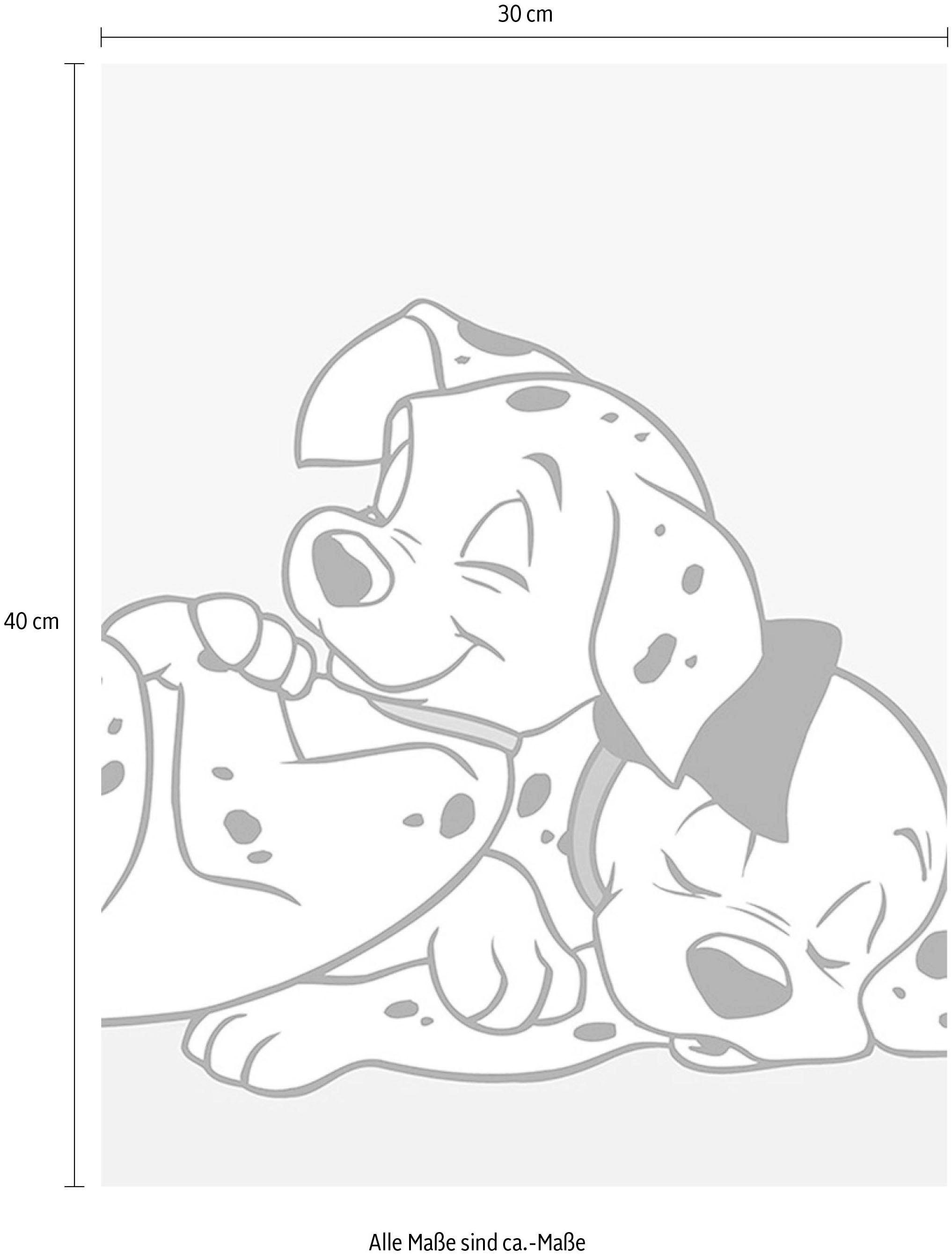 Komar Bild »101 Dalmatiner Cuddle« Disney 1 Stk. tlg. Wandbild zur Dekoration im Kinderzimmer - ohne Rahmen