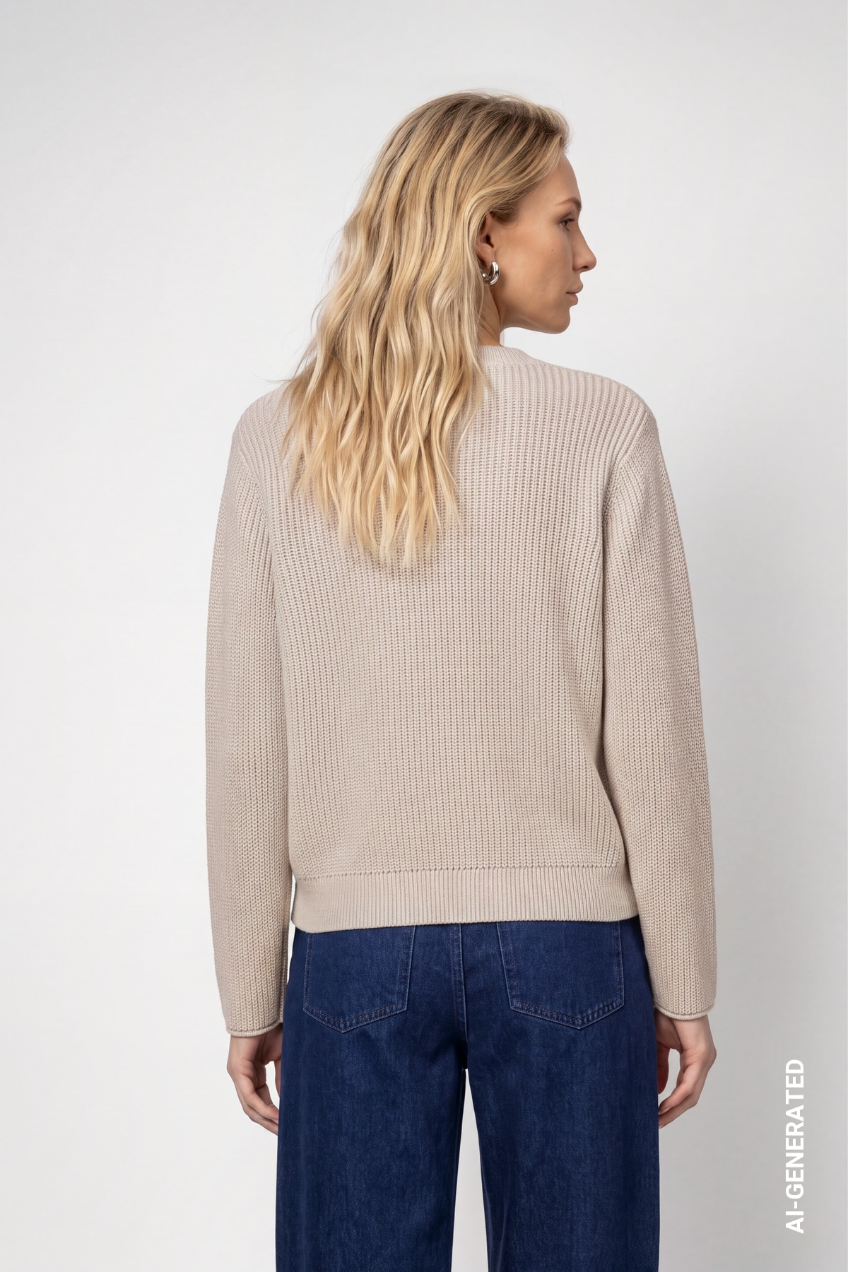 Monari Strickpullover Regular fit mit Rundhalsausschnitt