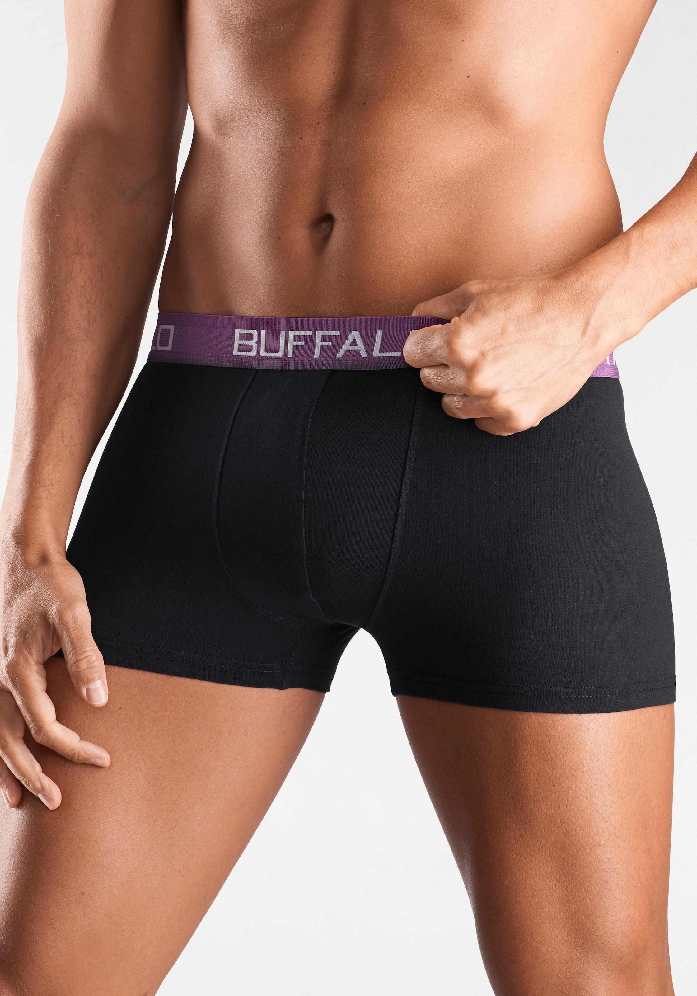 Buffalo Boxer »Boxershorts für Herren« Packung, 4 Stk. tlg., aus Baumwoll-Mix