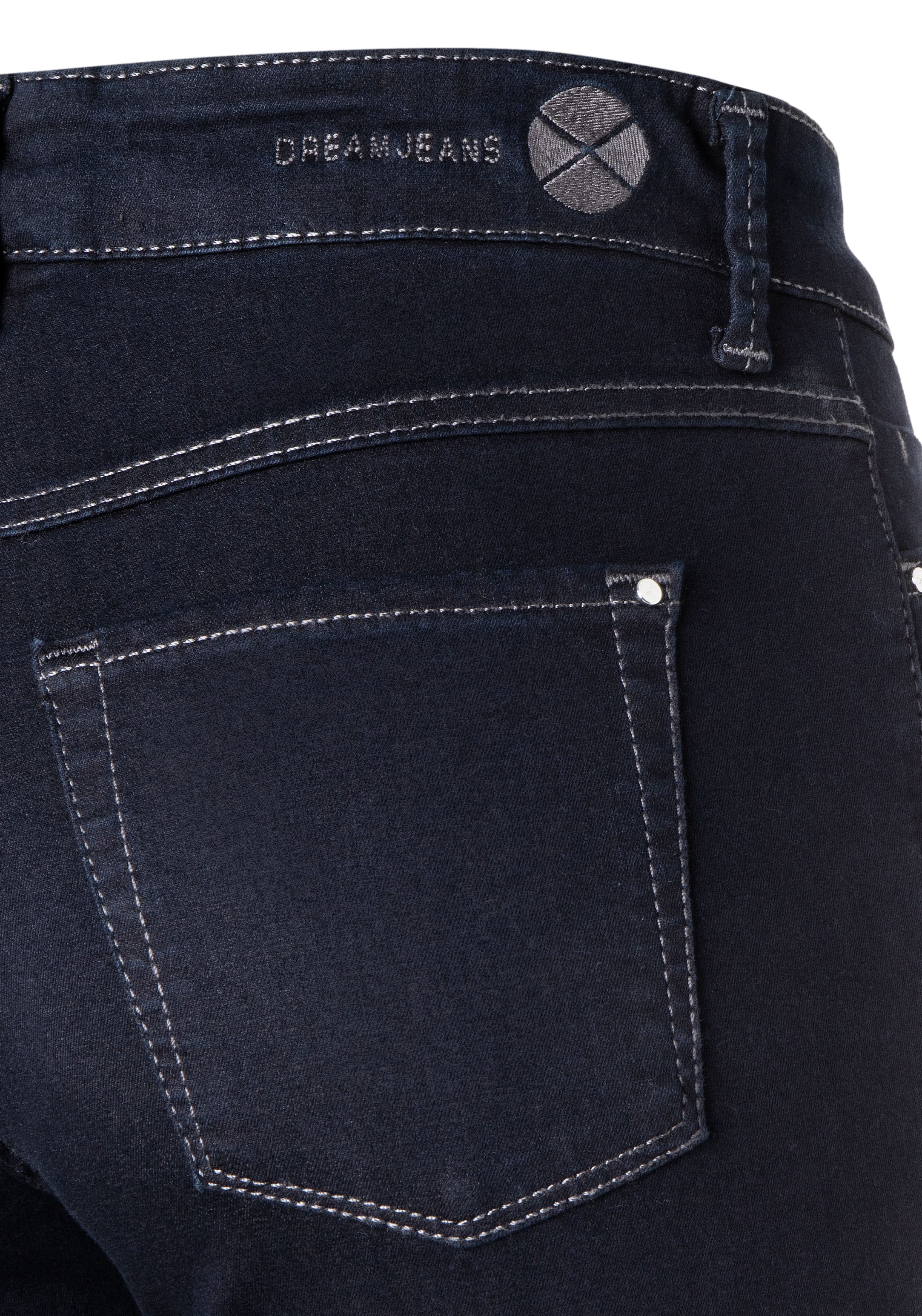 MAC 7/8-Jeans »Dream Chic«, verkürzte Form mit Reißverschluss