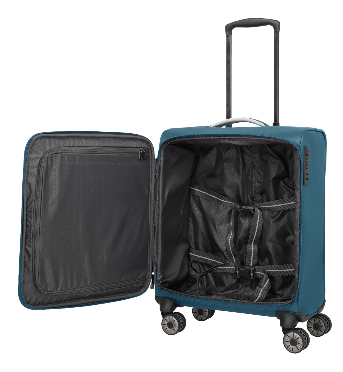 travelite Handgepäck-Trolley »JETPACK Max 4 Cabin Handgepäck Koffer« 41 l 4 Rollen Weichgepäck, passend für Ryanair, Condor und viele gängige Airlines