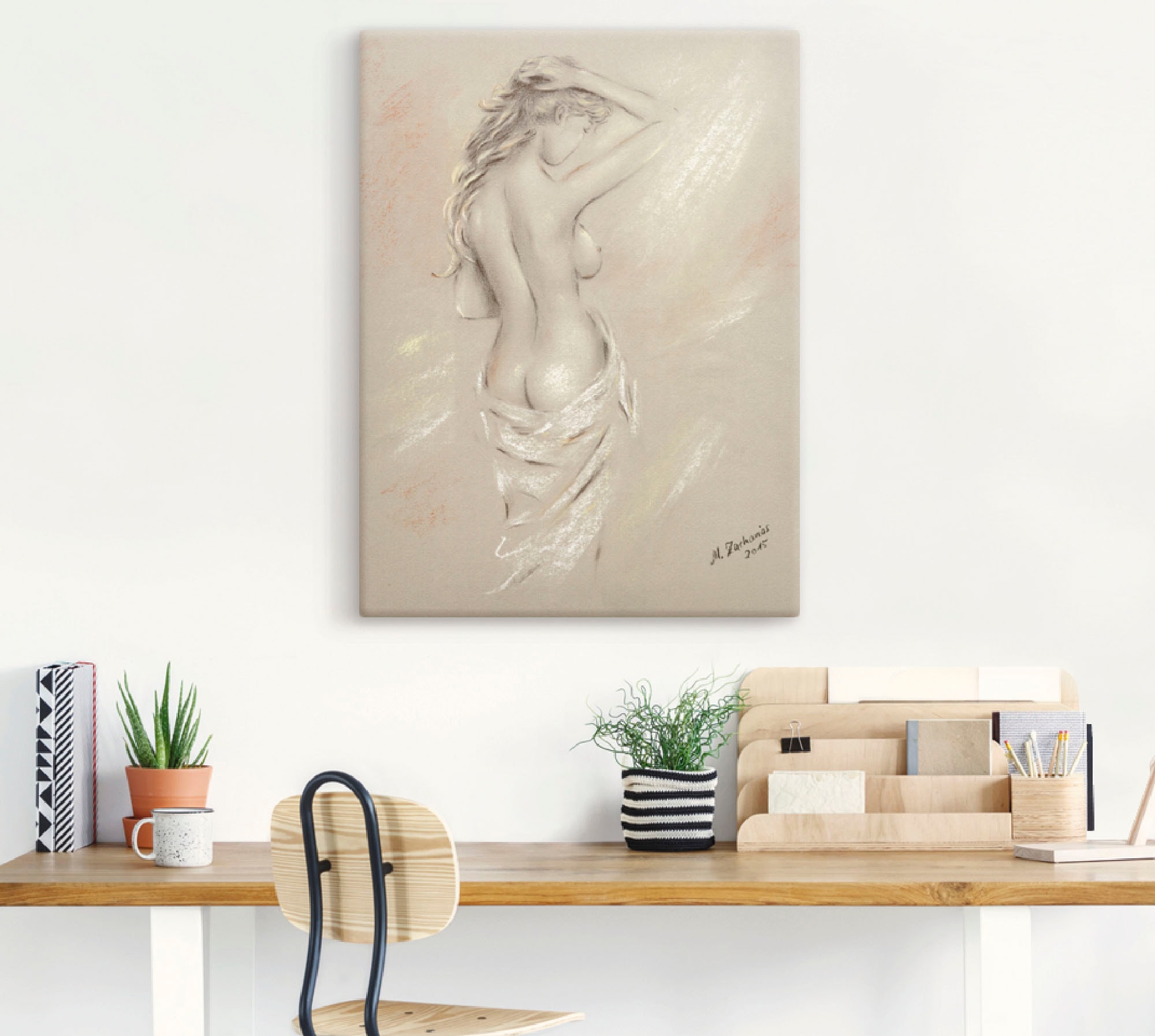 Artland Wandbild »Reizvolle Rundungen - weiblicher Akt« Frau 1 Stk. tlg. als Leinwandbild, Poster in verschied. Größen