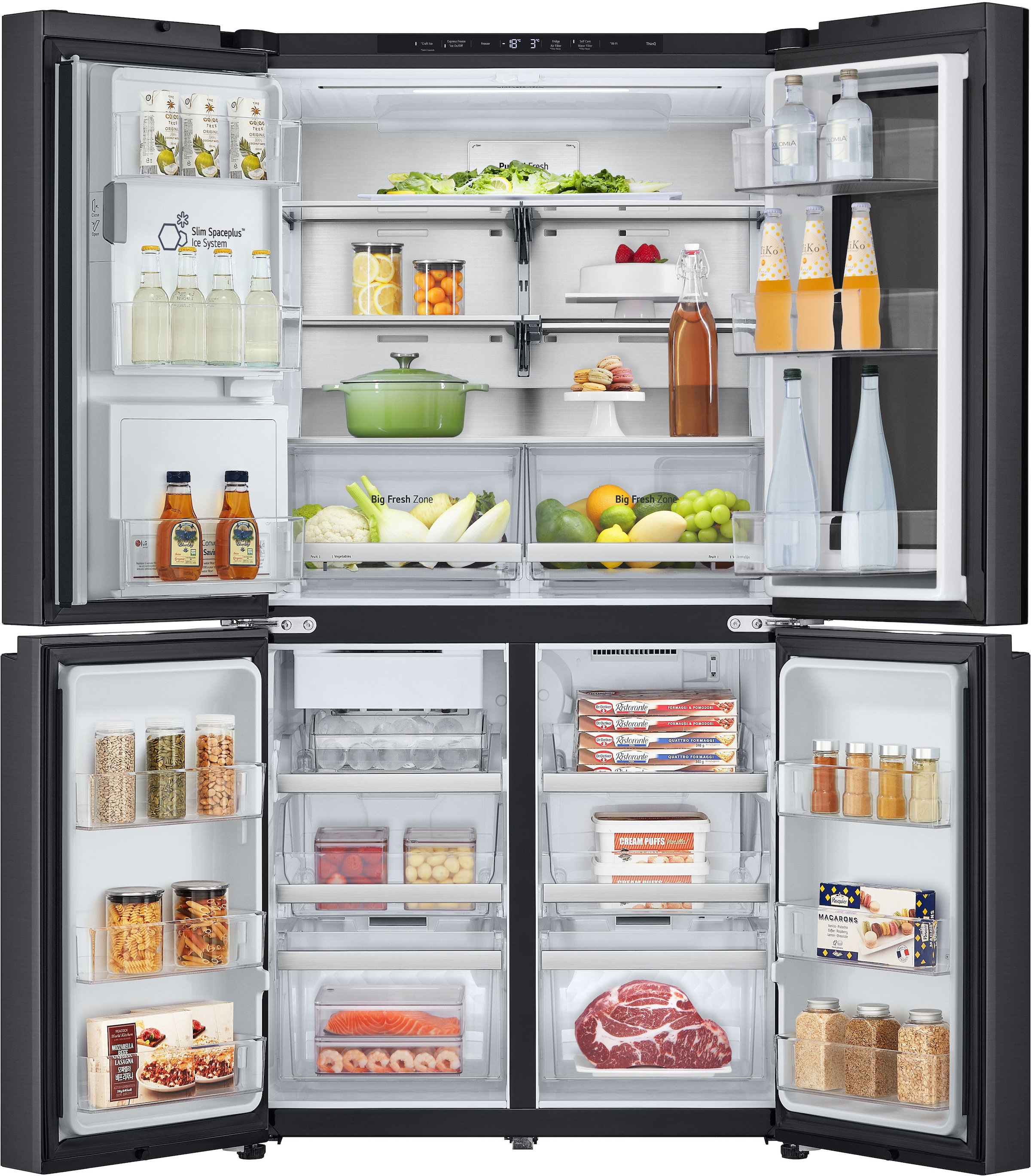 LG Multi Door »GMG960EVEE«, InstaView®: zweimal klopfen, reinschauen! mit Craft Ice - Spender