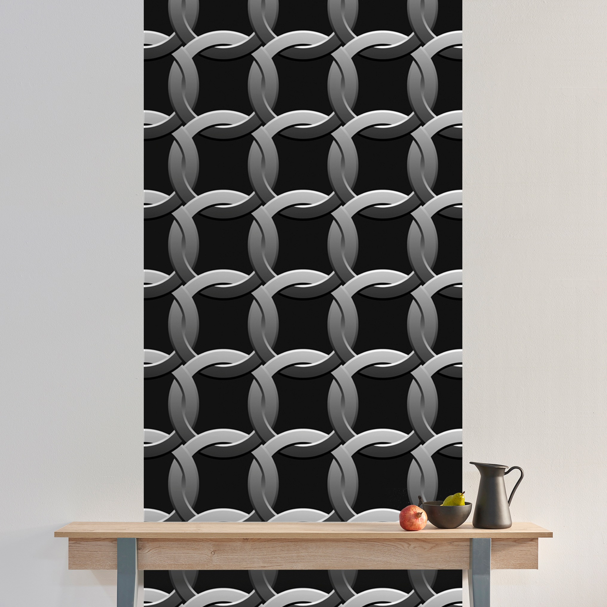 queence Vinyltapete »Minnie« Farbverlauf | abstrakt | bedruckt | gemustert glatt 90x250cm, selbstklebend, kinderleichte Anbringung, , Sticker
